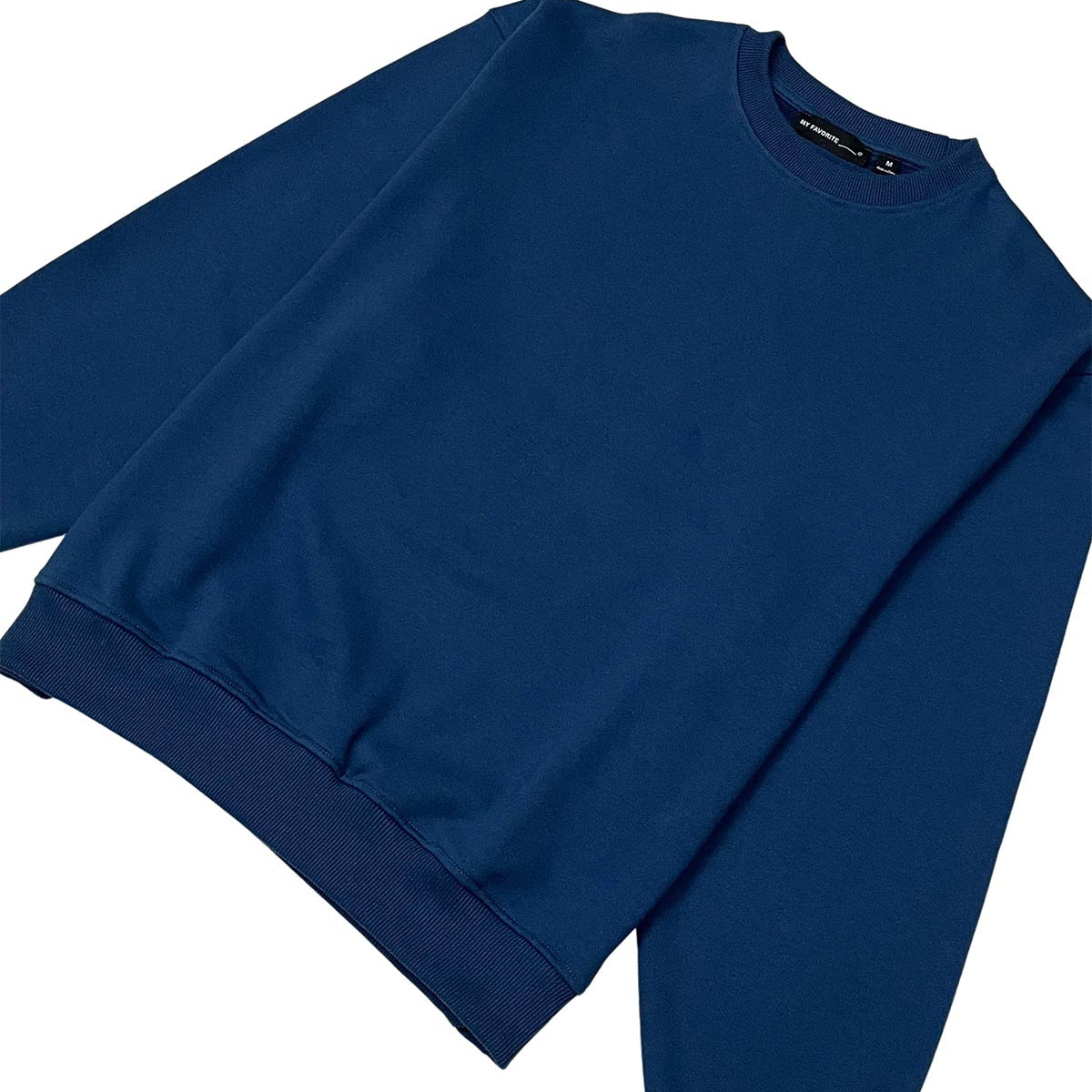 French terry crewneck sweater