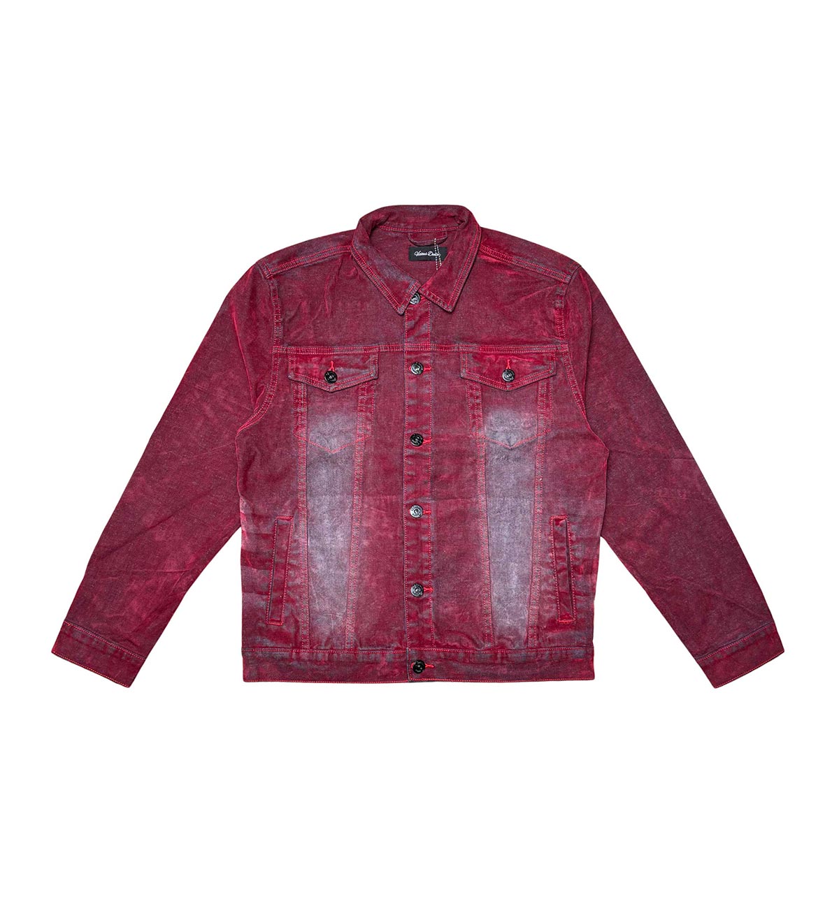 Velvet coated denim jacket