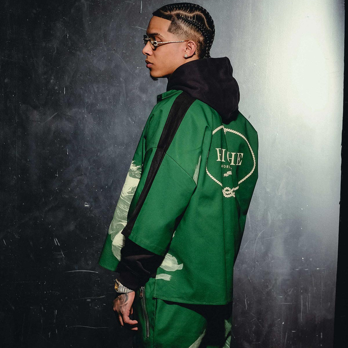 Wordly god woven/hoodie combo