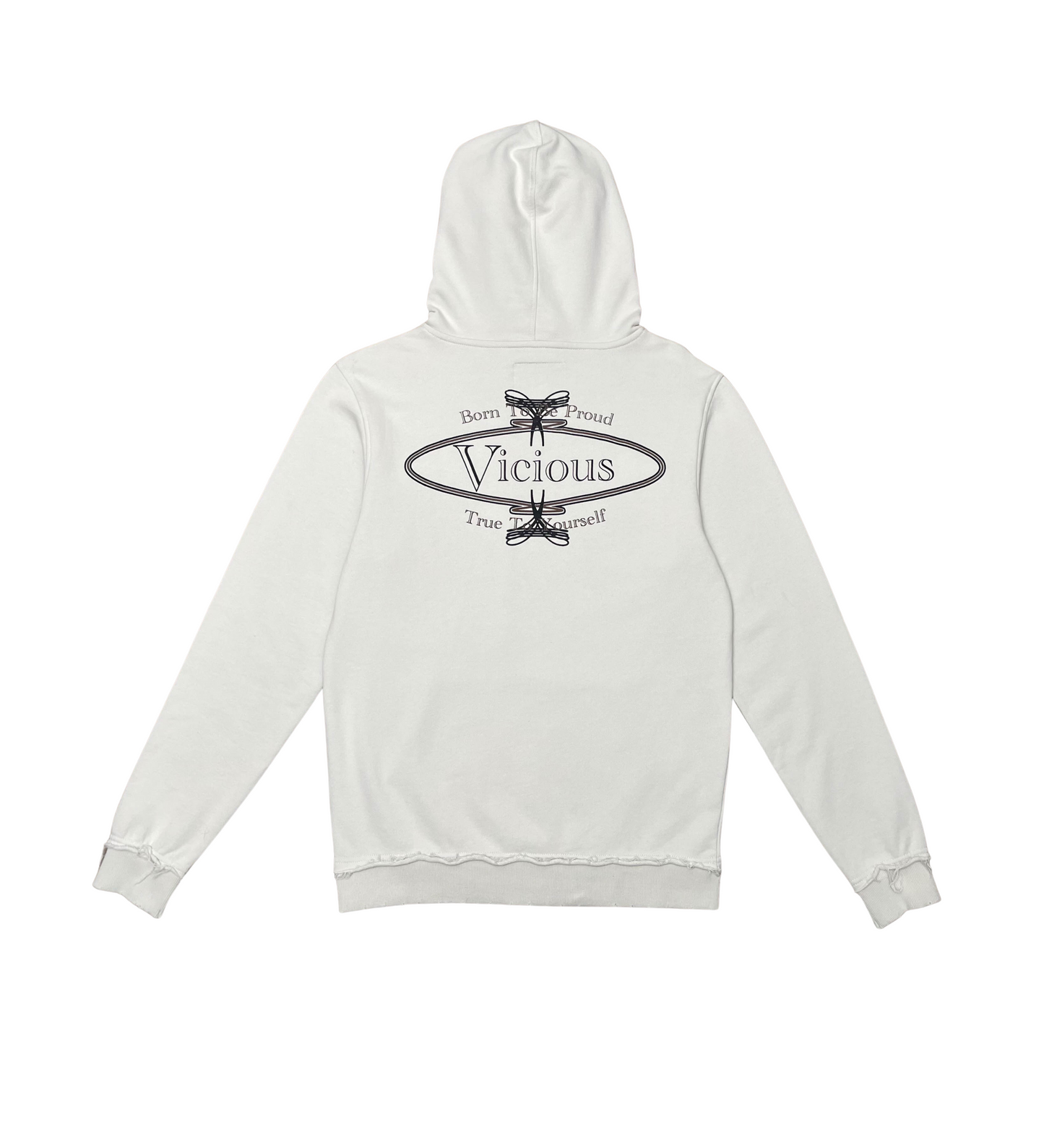 True To Yourself Vintage Hoodie - Burgundy | Vicious _5