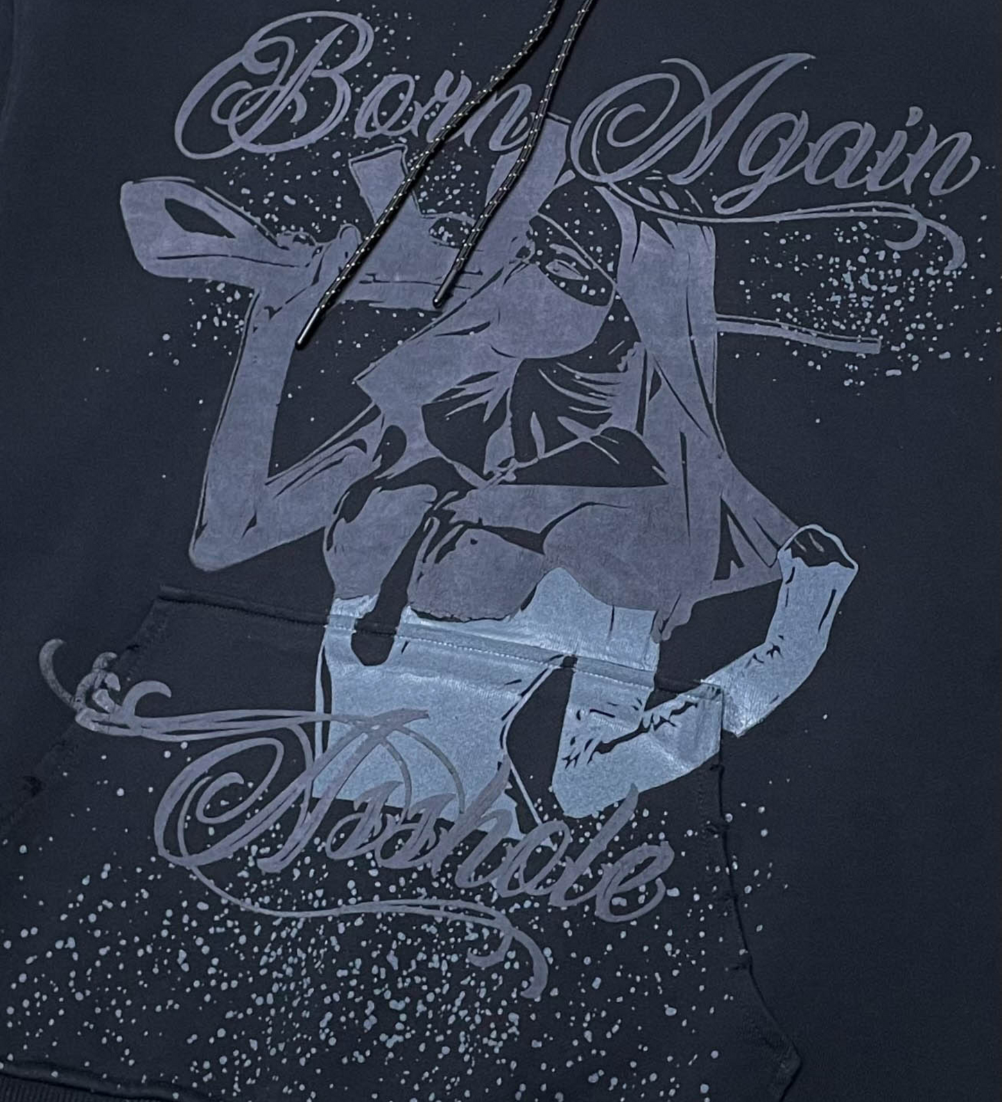 Born Again Vintage Hoodie - Charcoal | Vicious _4
