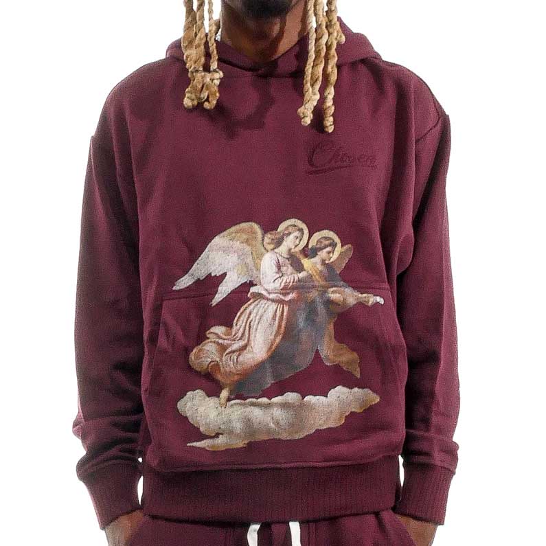 The Angel Of The Lord Pull-Over Hoodie Port Royale by Chosen - 1