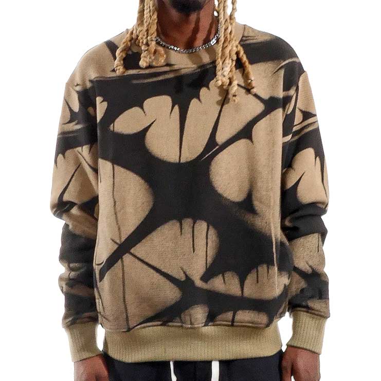 Pocketed Washed Thorn Crew Sand by Chosen - 1