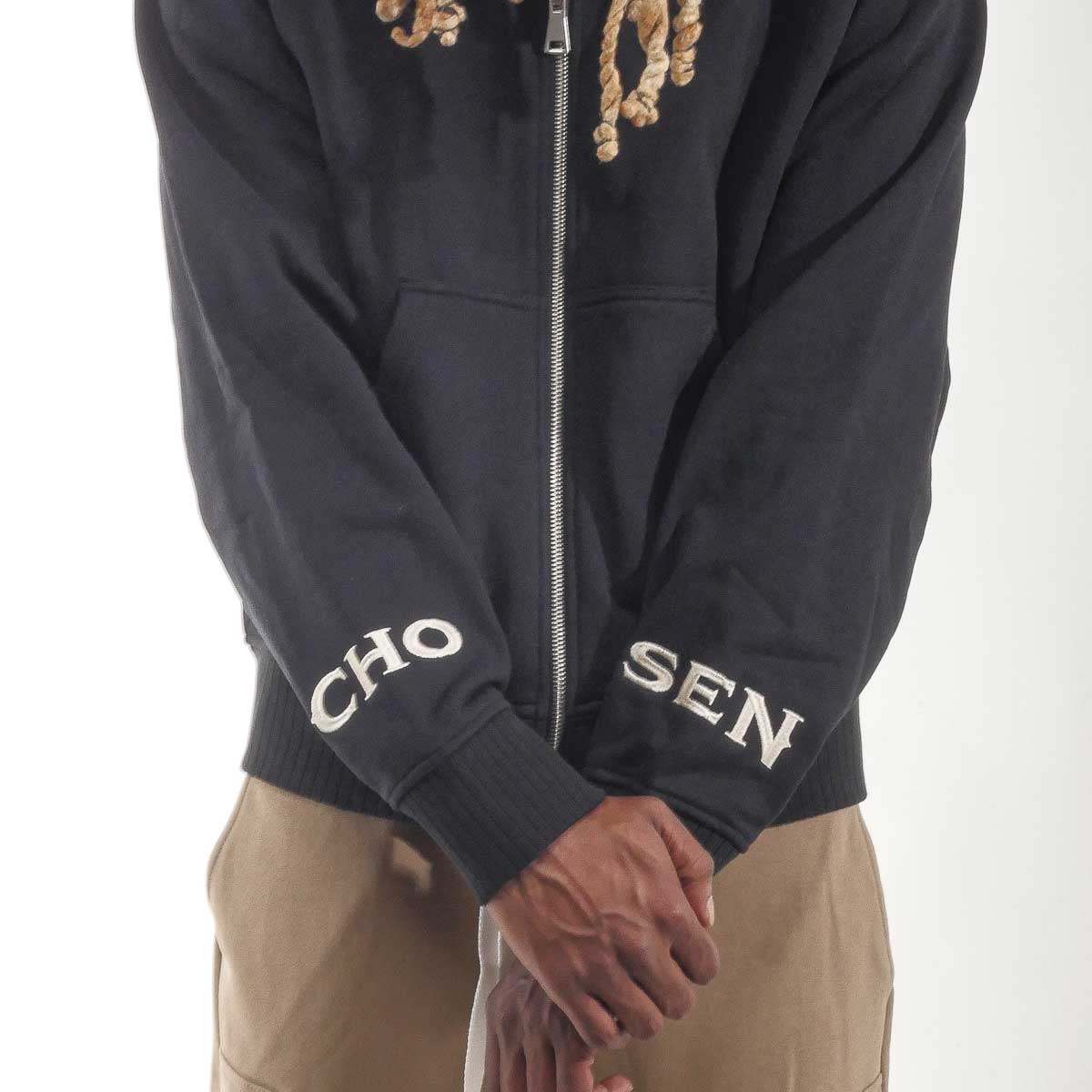 Washed Full-Zip Hoodie Black by Chosen - 3