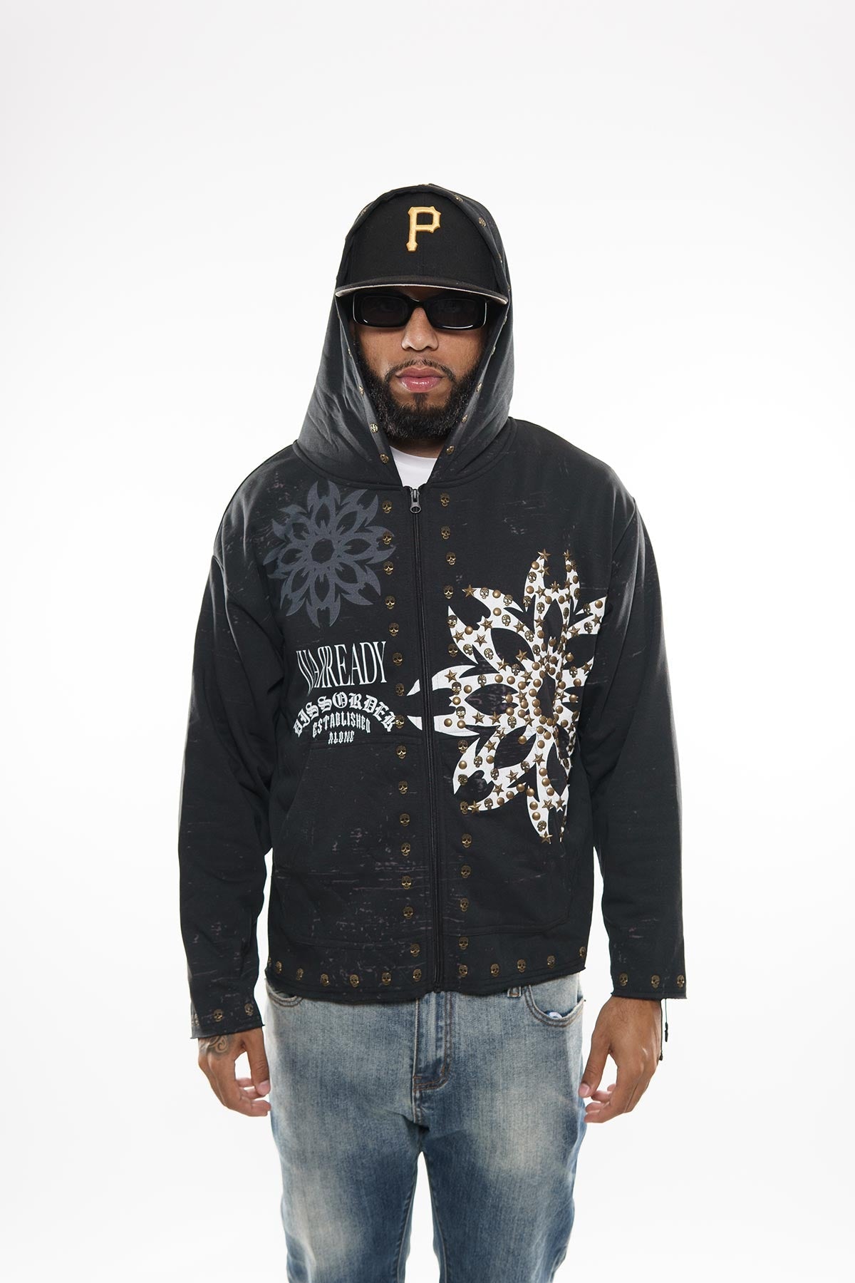 Diss the order zip up hoodie Black by Dissorder - 5