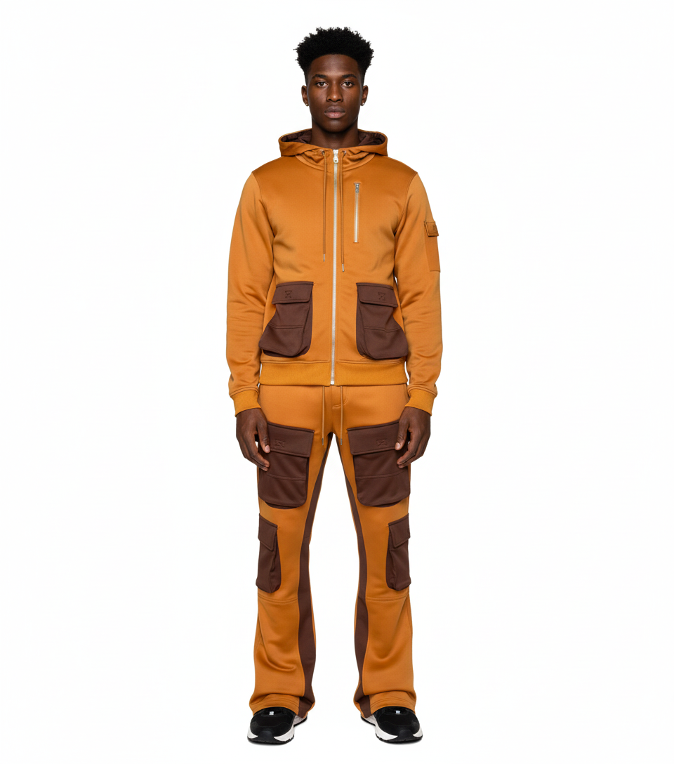 Two Tone Sweatsuit Set-8