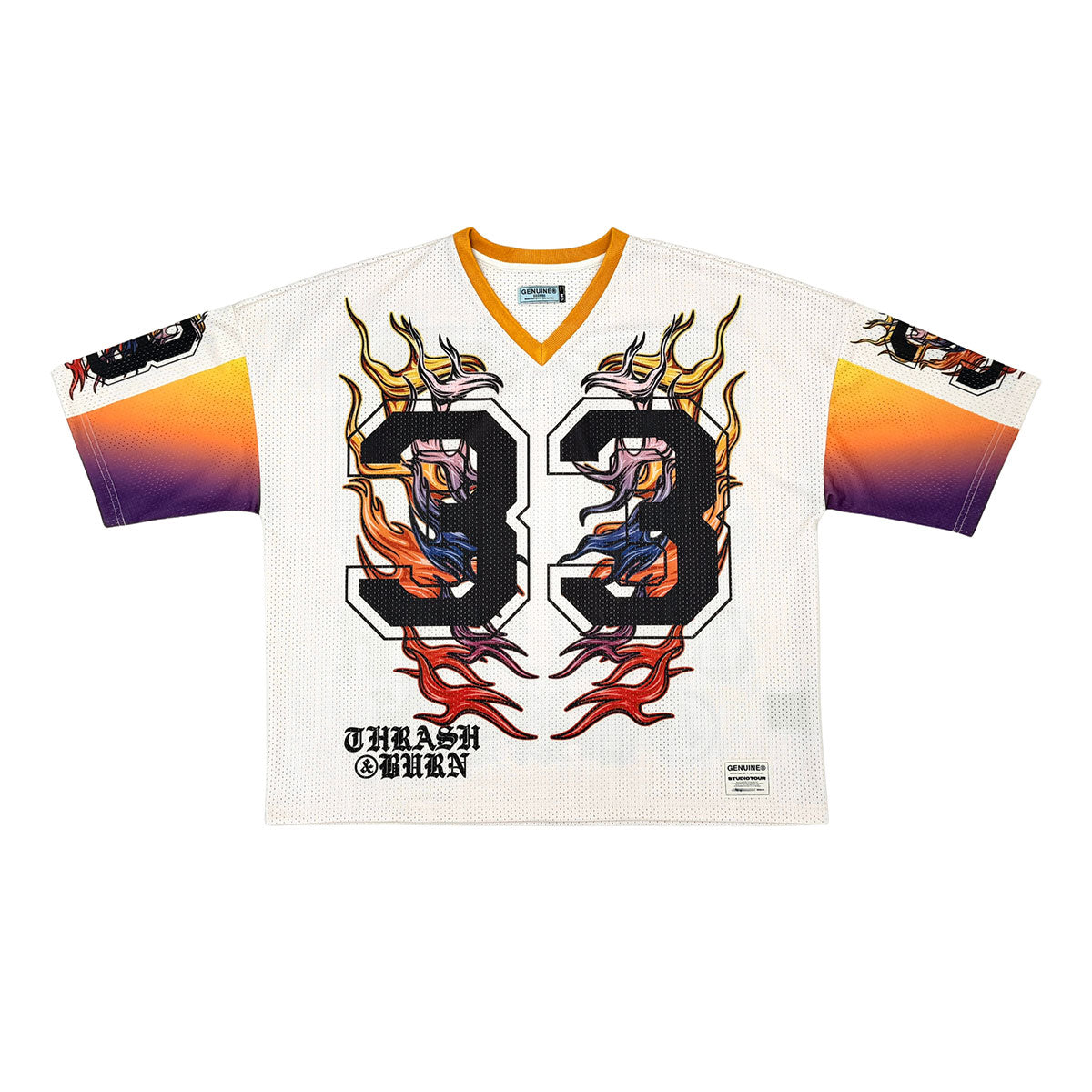 Crash & burn jersey White by Genuine - 1