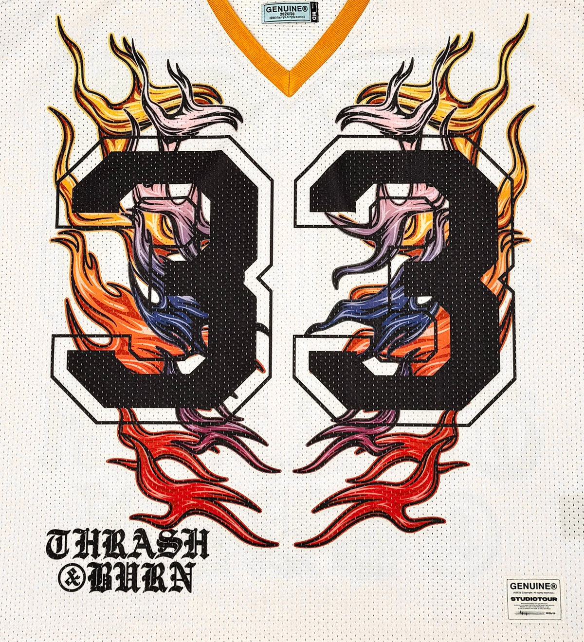 Crash & burn jersey White by Genuine - 3