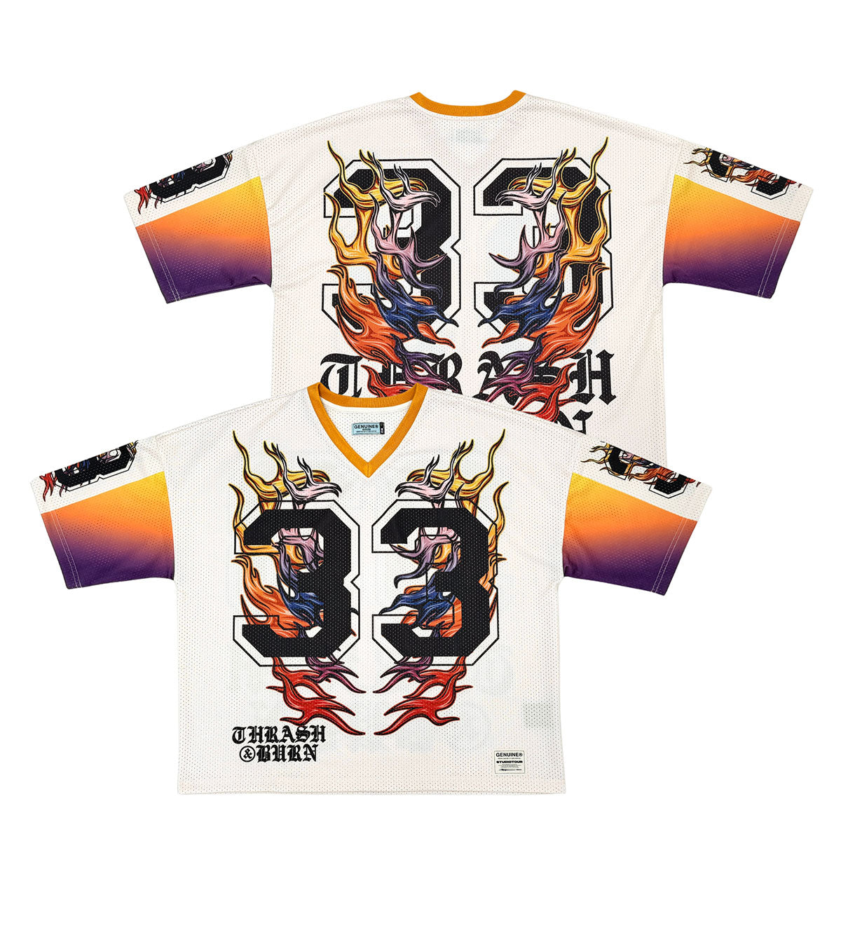 Crash & burn jersey White by Genuine - 4