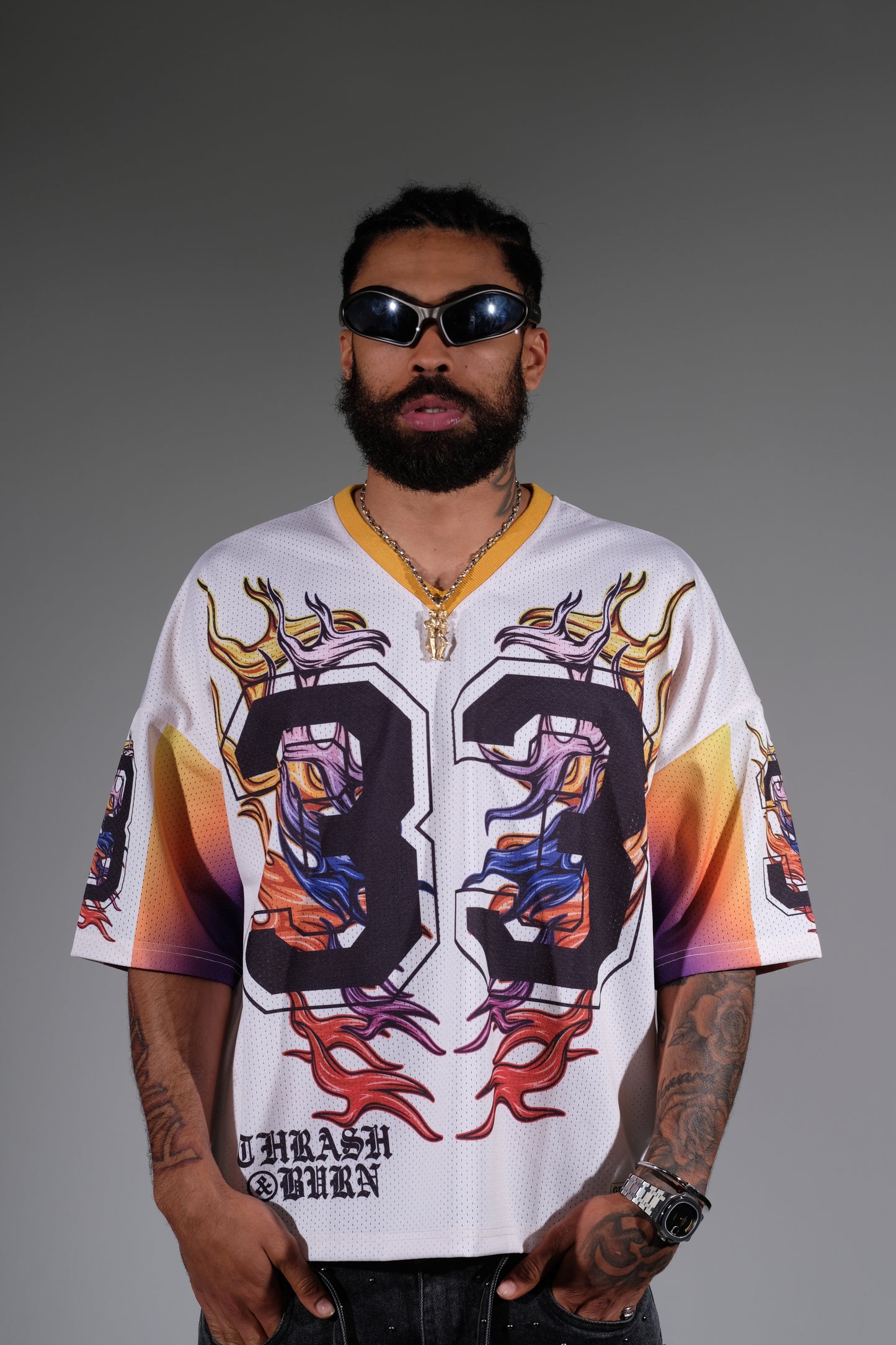 Crash & burn jersey White by Genuine - 1_2