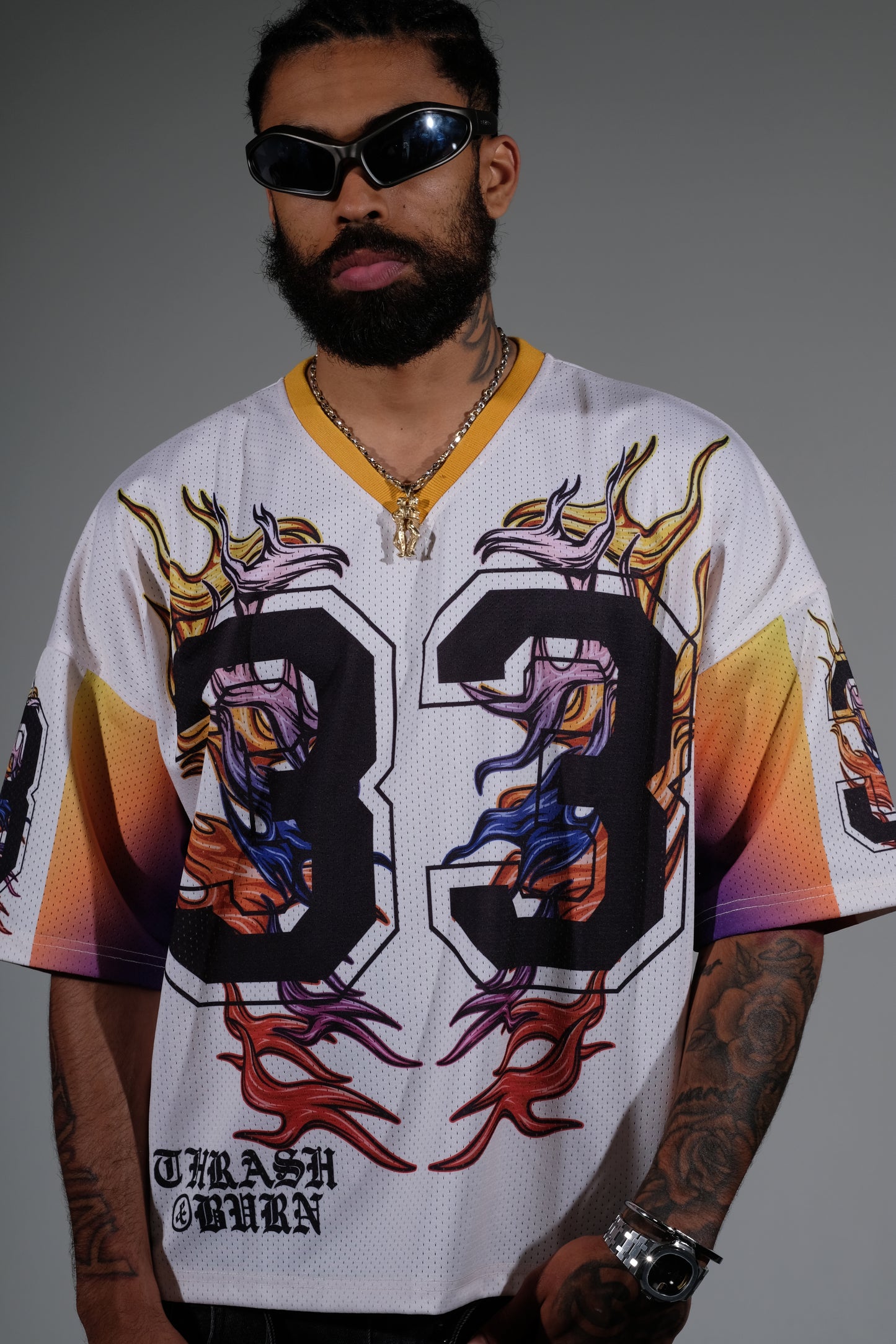Crash & burn jersey White by Genuine - 2_2