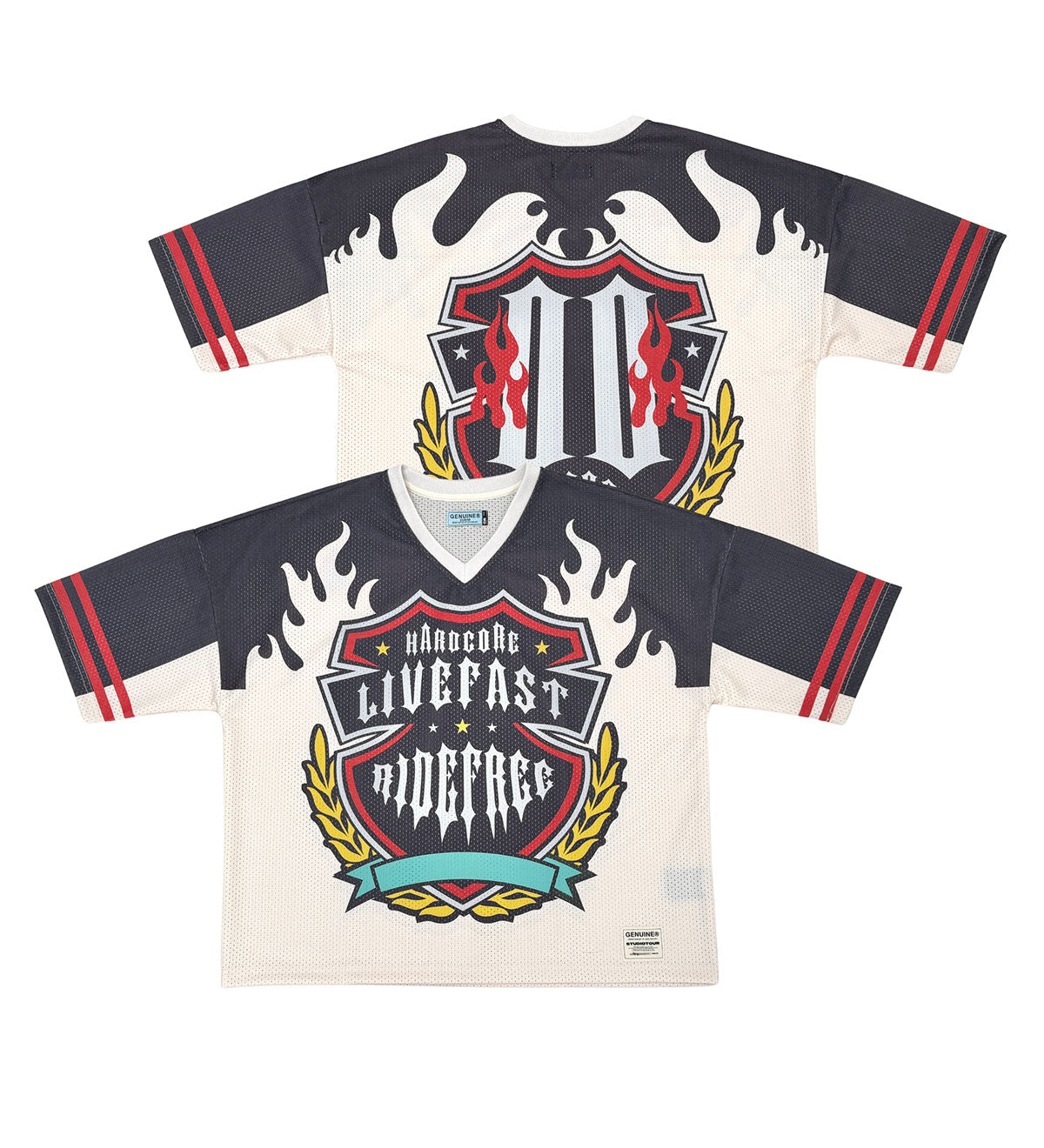 Live fast jersey White by Genuine - 4