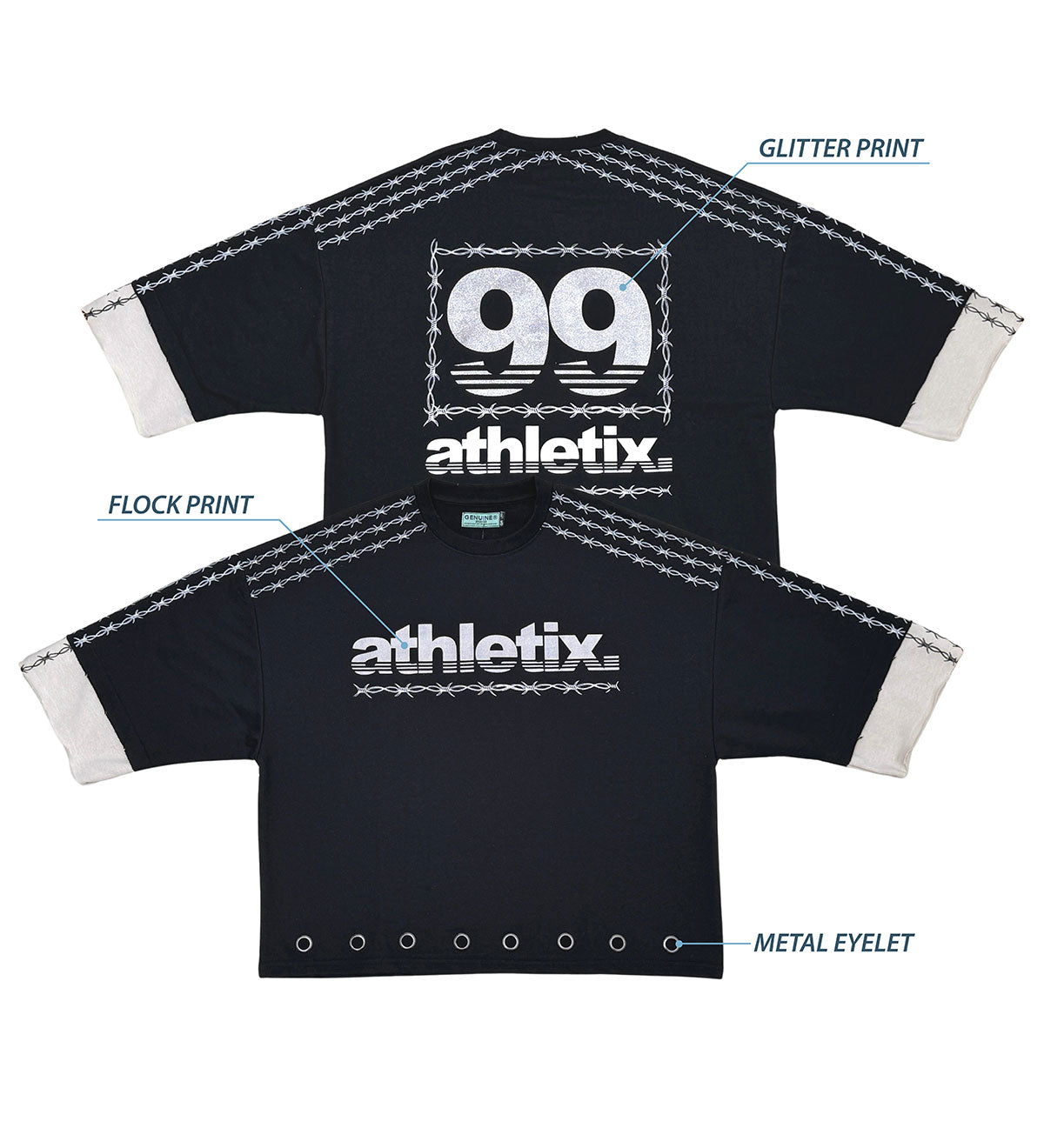 Athletix tshirt Black by Genuine - 5