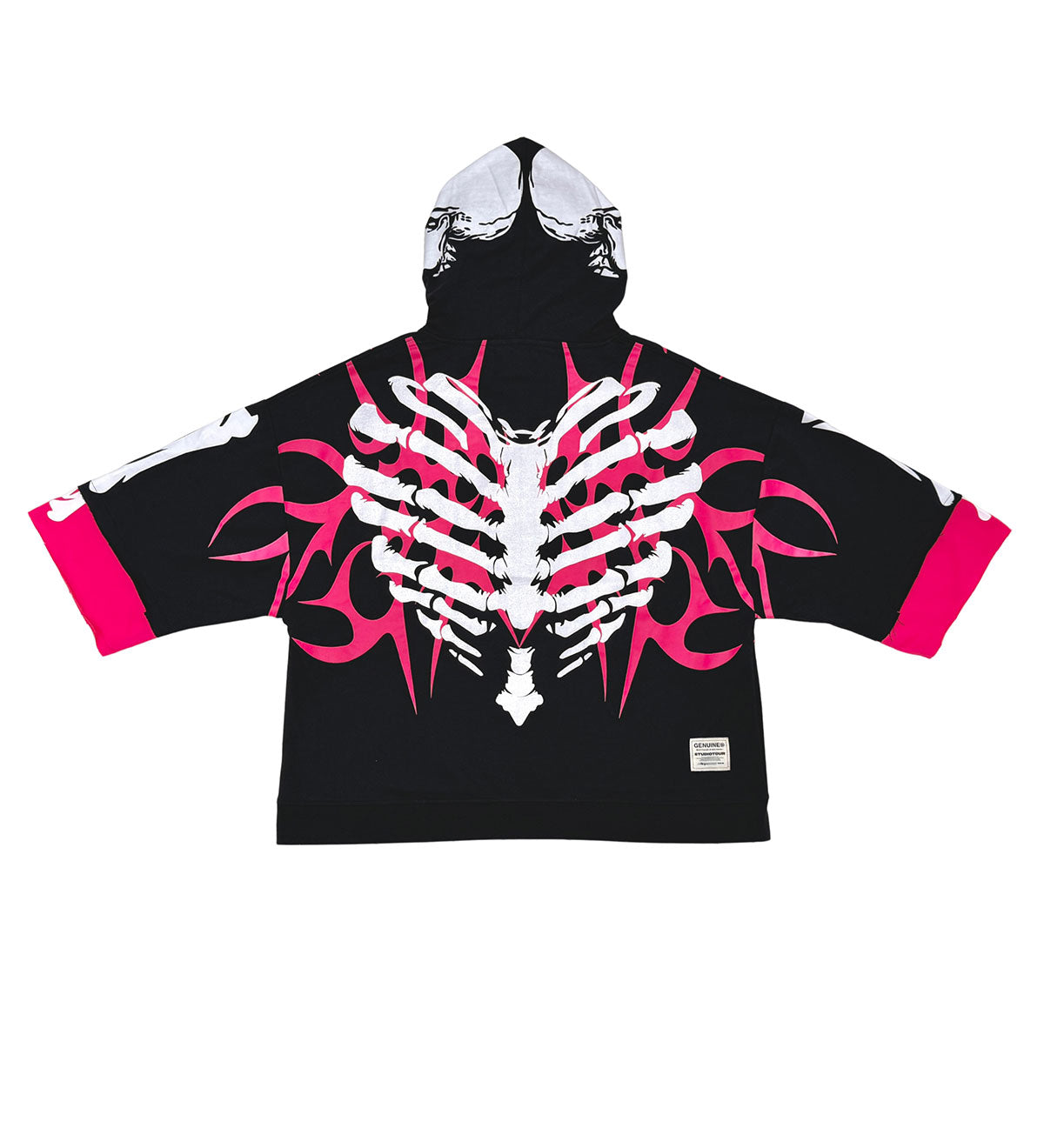 Xray short sleeve hoodie Black by Genuine - 2