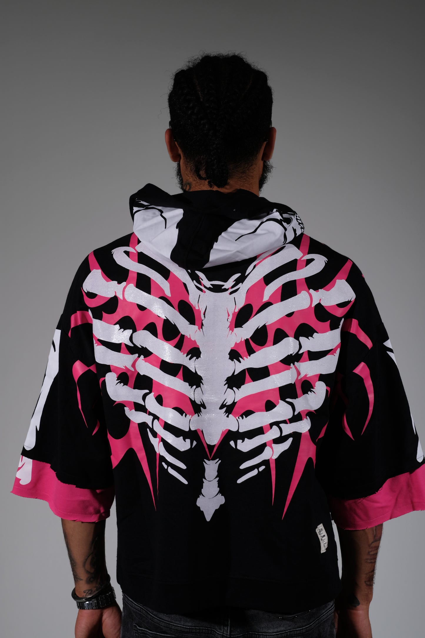 Xray short sleeve hoodie Black by Genuine - 3_2
