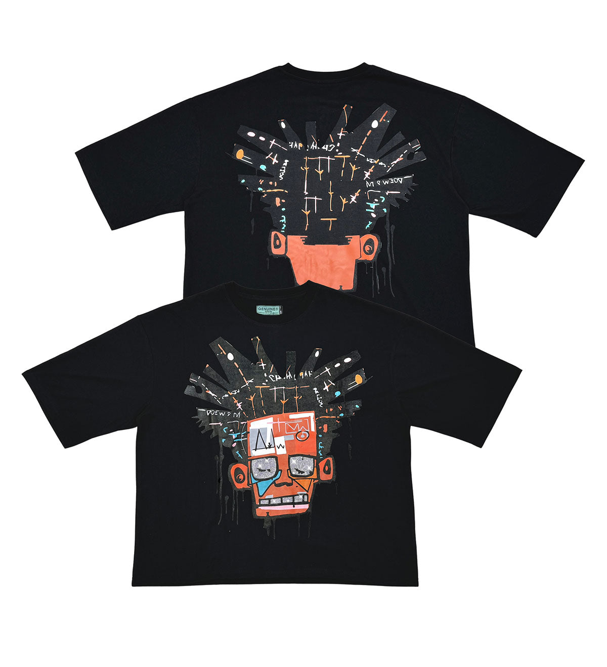 Basquiat tshirt Black by Genuine - 4
