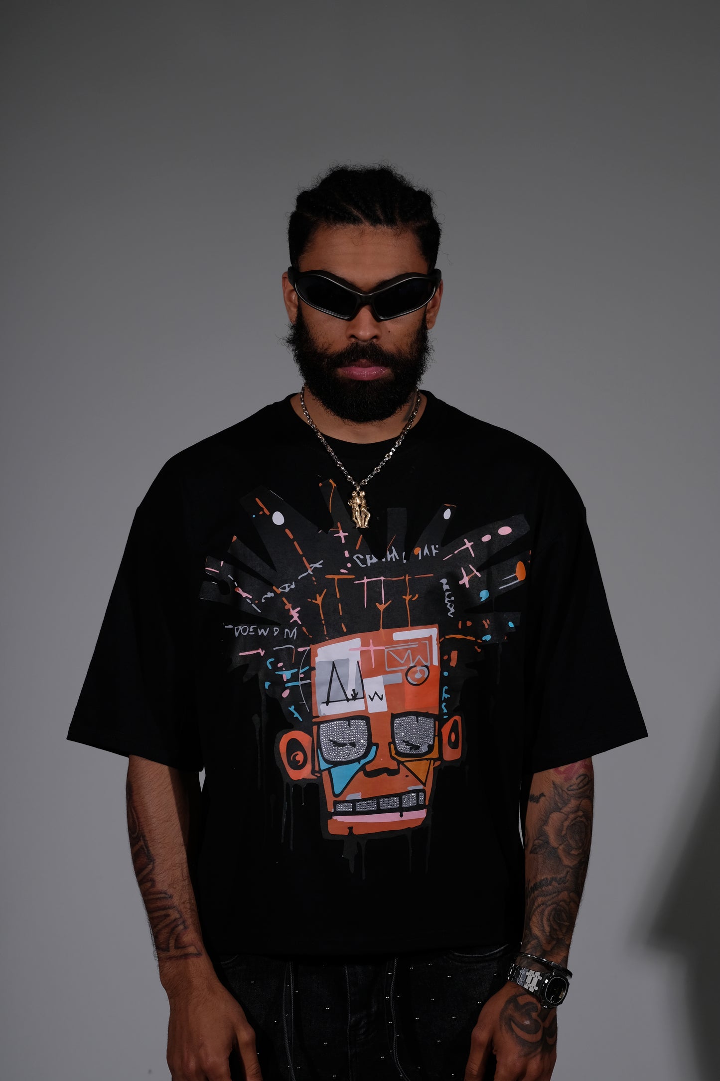 Basquiat tshirt Black by Genuine - 1_2