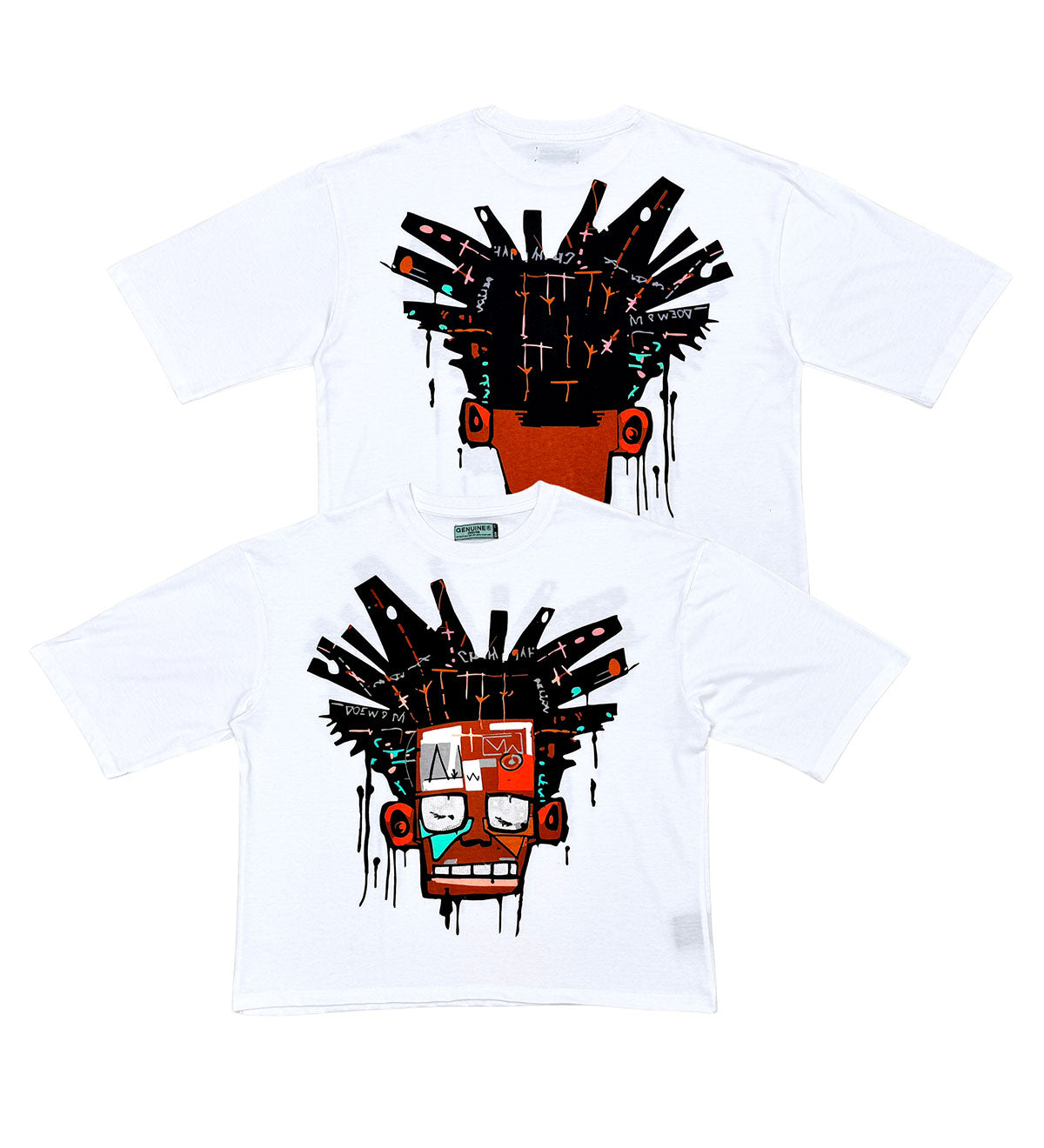 Basquiat tshirt White by Genuine - 4