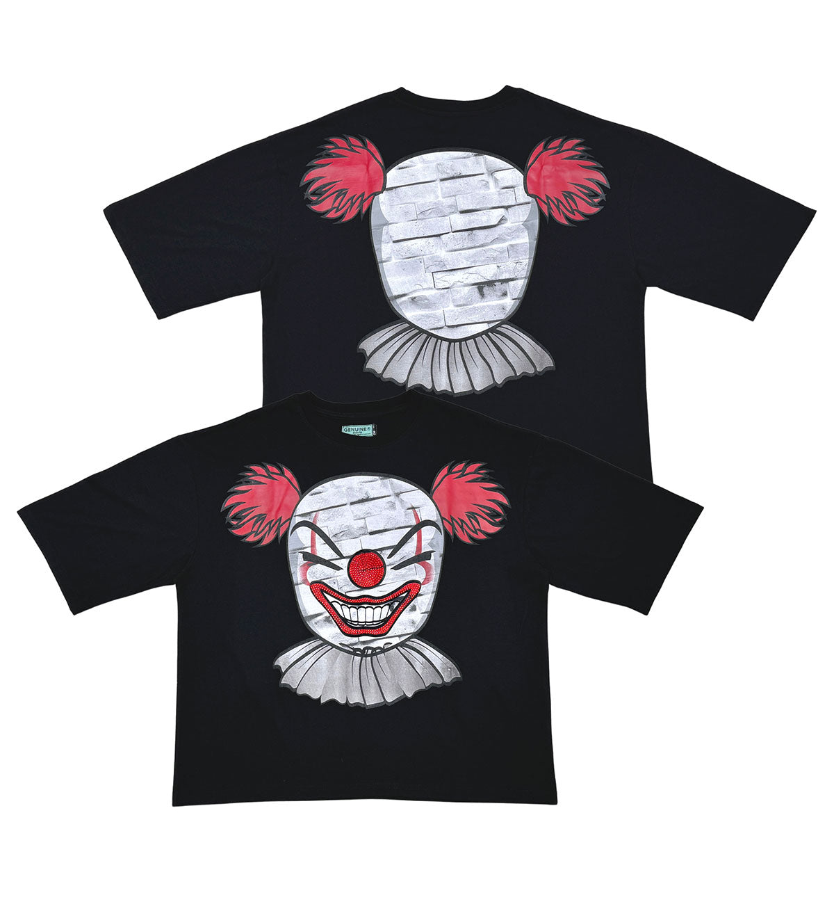 Clown tshirt Black by Genuine - 4