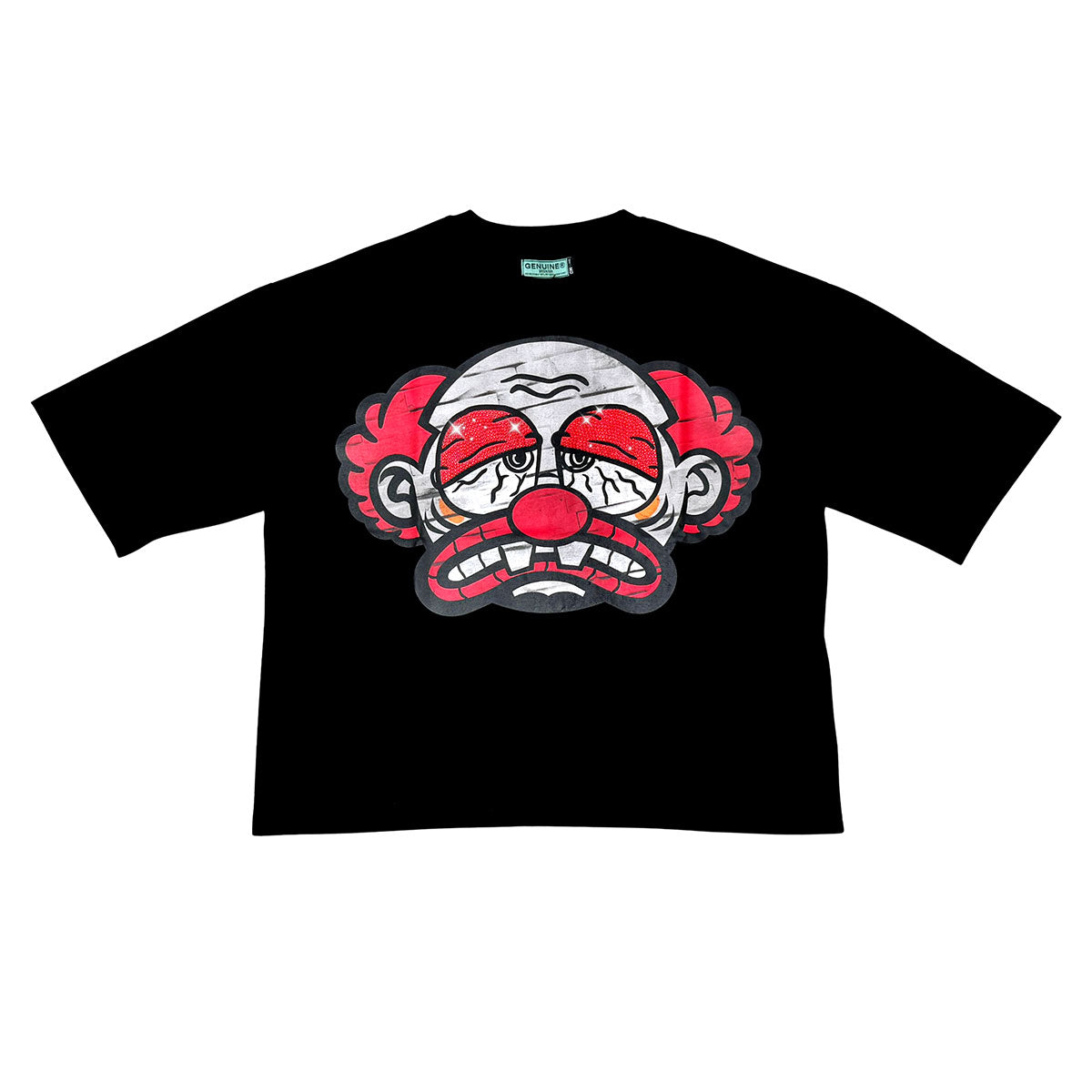 Sad clown tshirt Black by Genuine - 1
