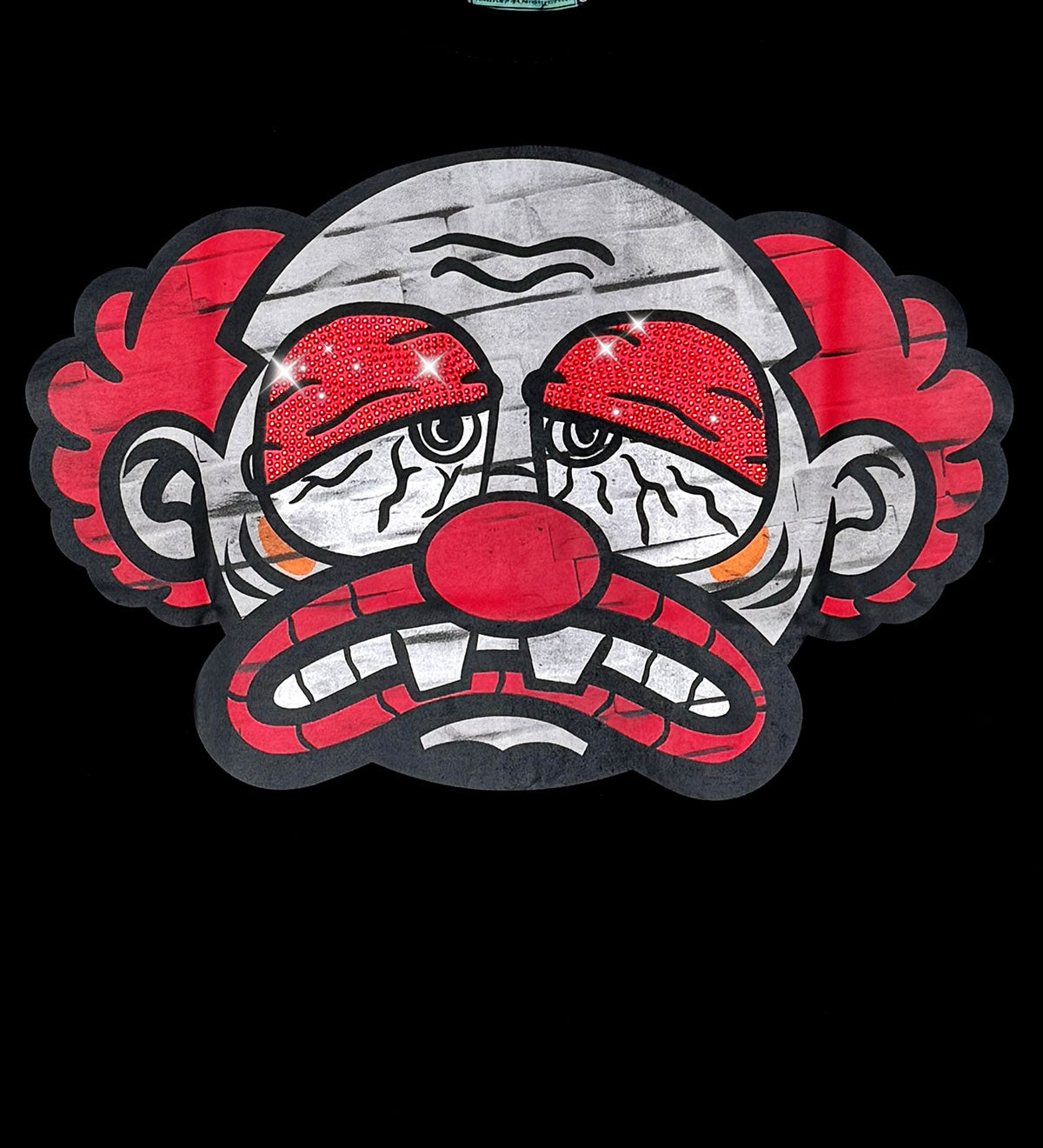 Sad clown tshirt Black by Genuine - 3