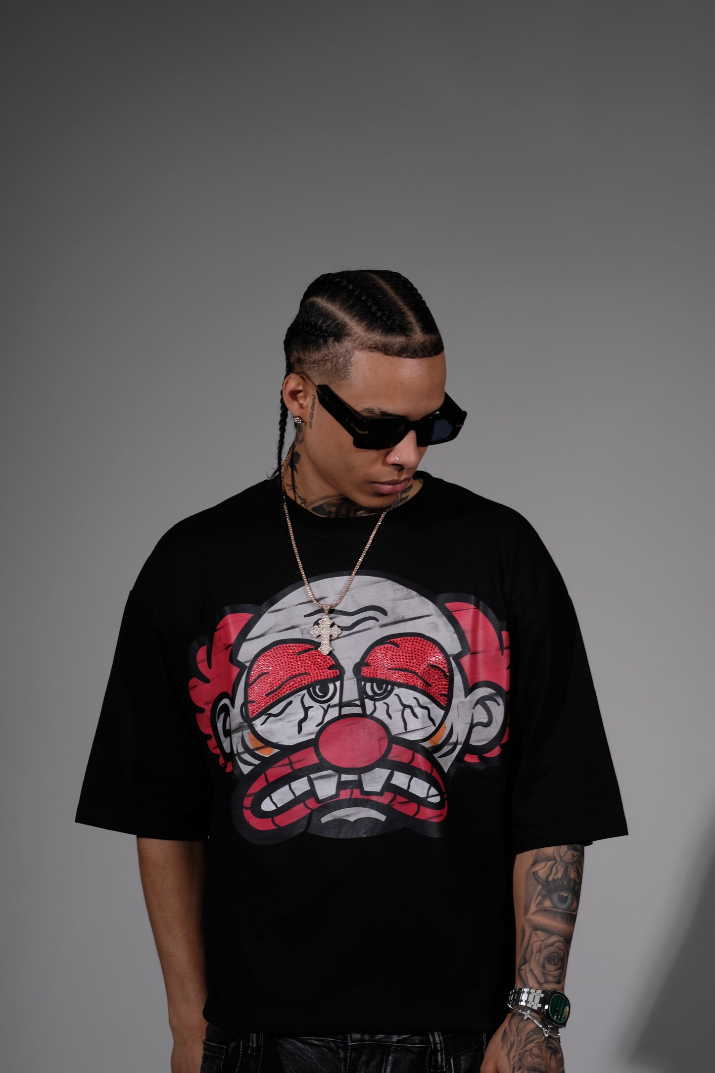 Sad clown tshirt Black by Genuine - 1_2