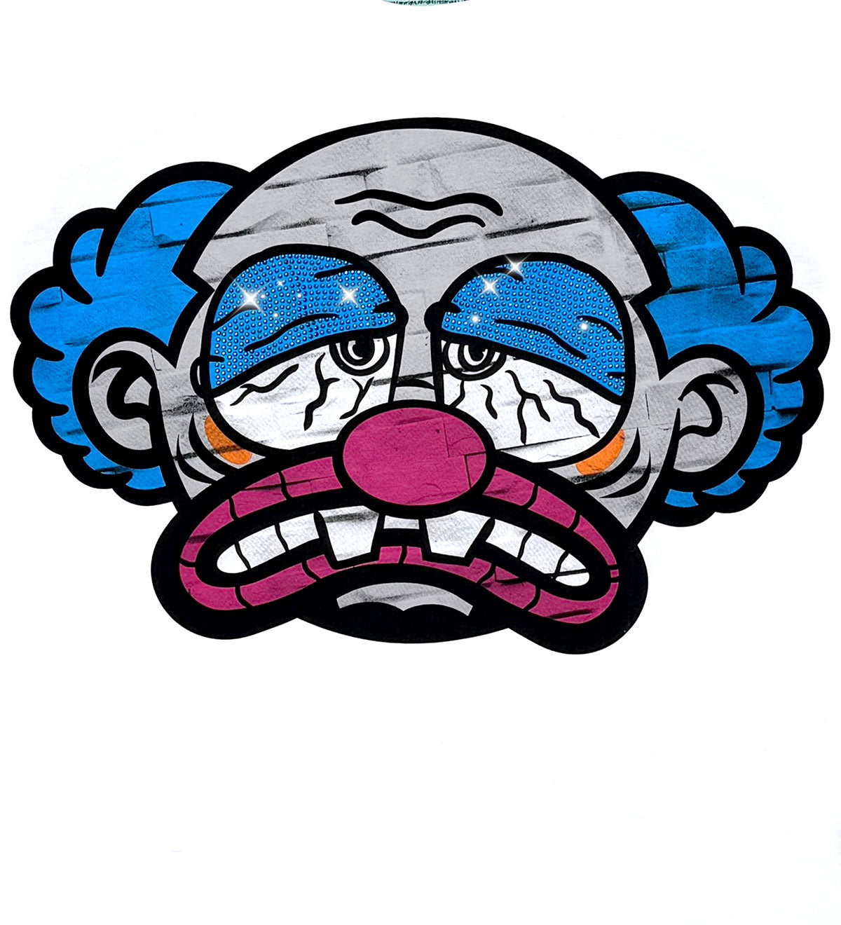 Sad clown tshirt White by Genuine - 3