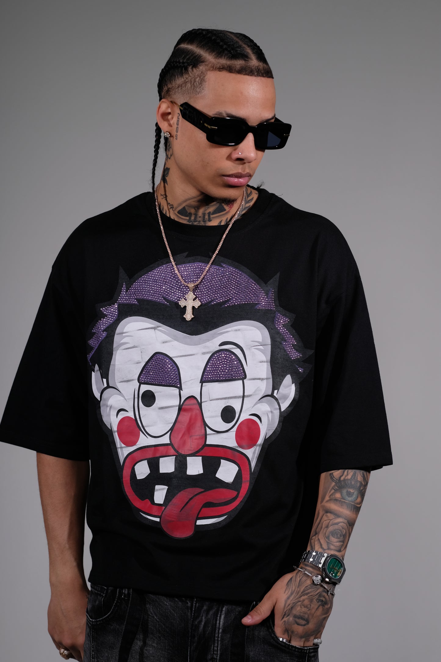 Dizzy clown tshirt Black by Genuine - 1_2