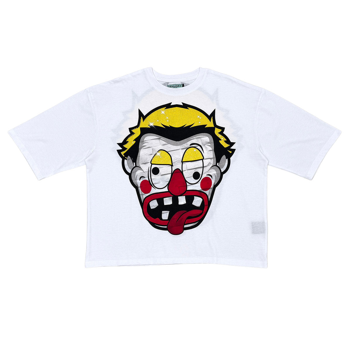 Dizzy clown tshirt White by Genuine - 1