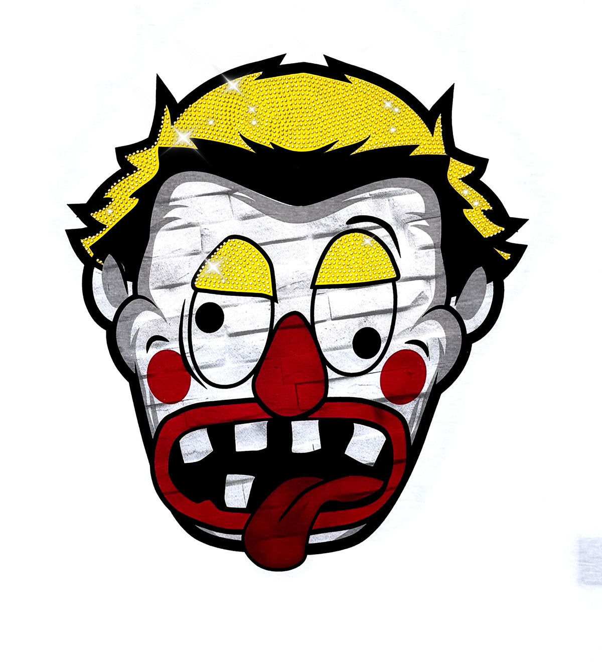 Dizzy clown tshirt White by Genuine - 3