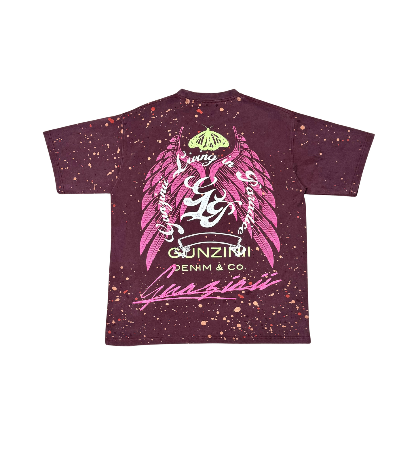 Living in paradise zinii splatter tee