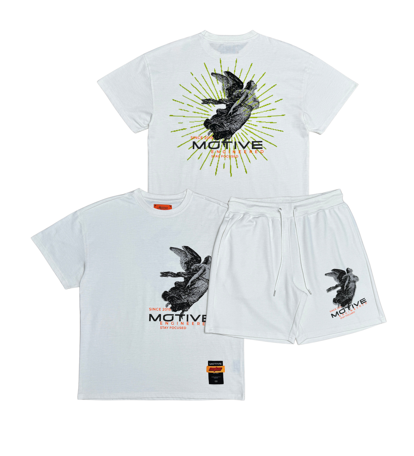 Flying angel tshirt short set