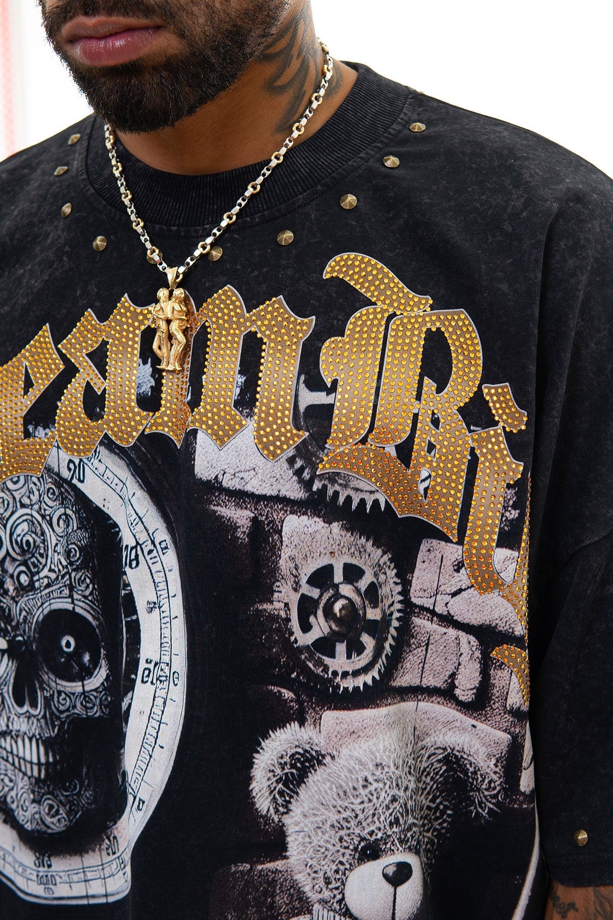 Stray dream big wide & crop fit tee Black by Stray - 4