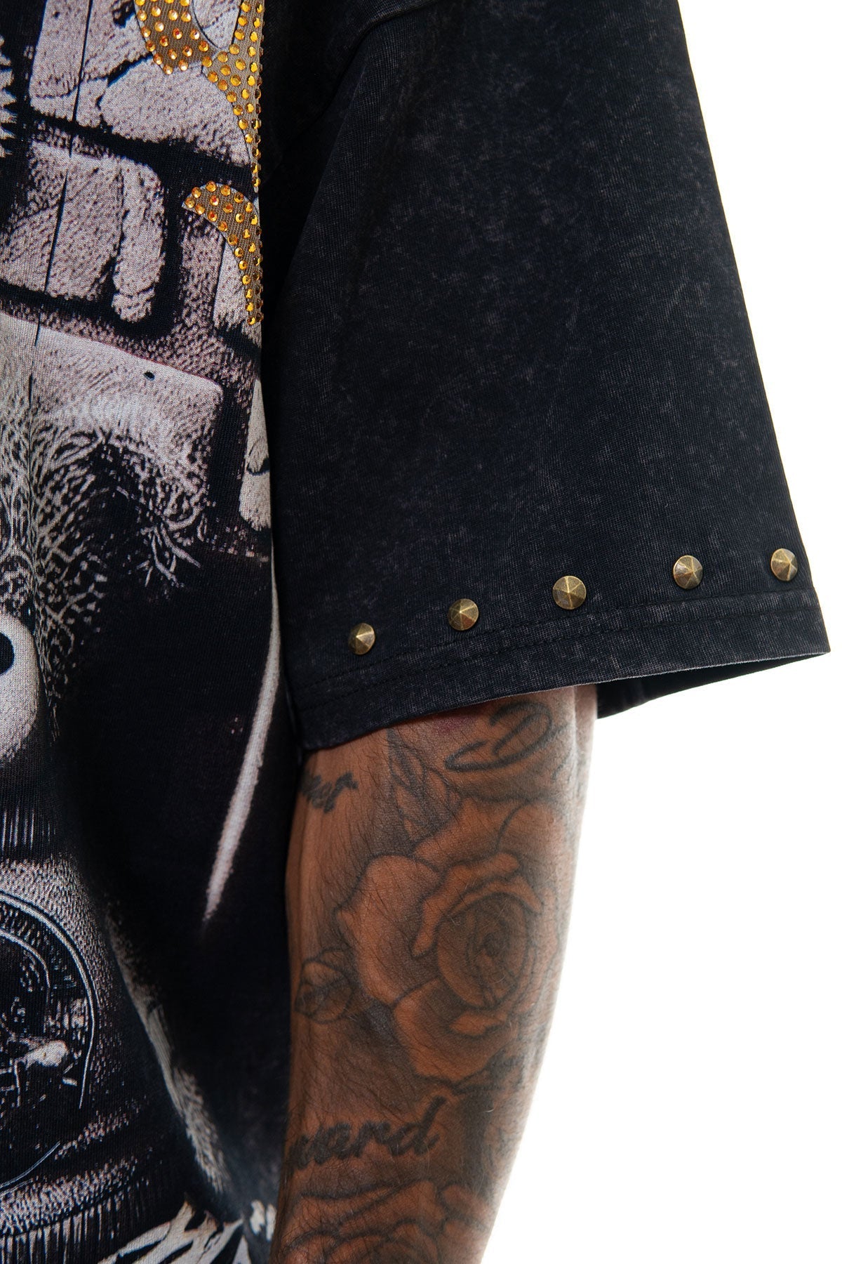 Stray dream big wide & crop fit tee Black by Stray - 5