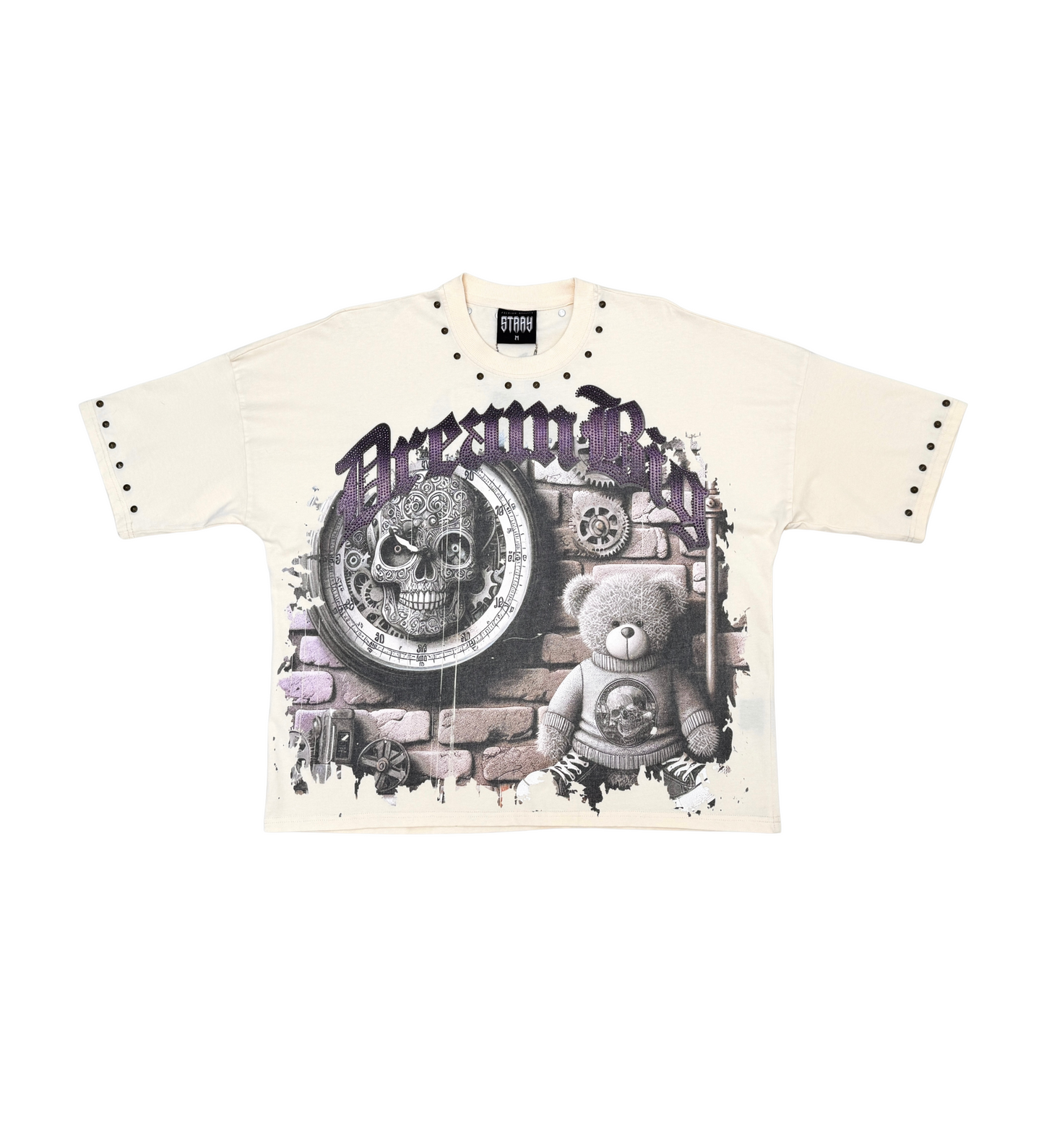 Stray dream big wide & crop fit tee