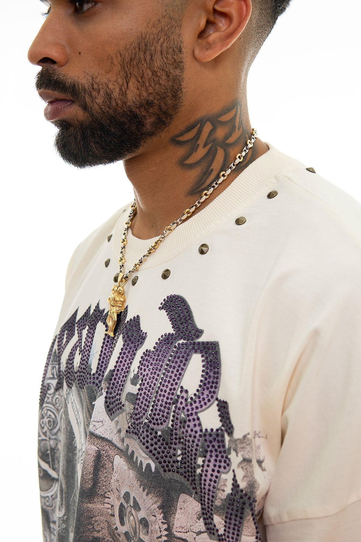 Stray dream big wide & crop fit tee Natural by Stray - 5