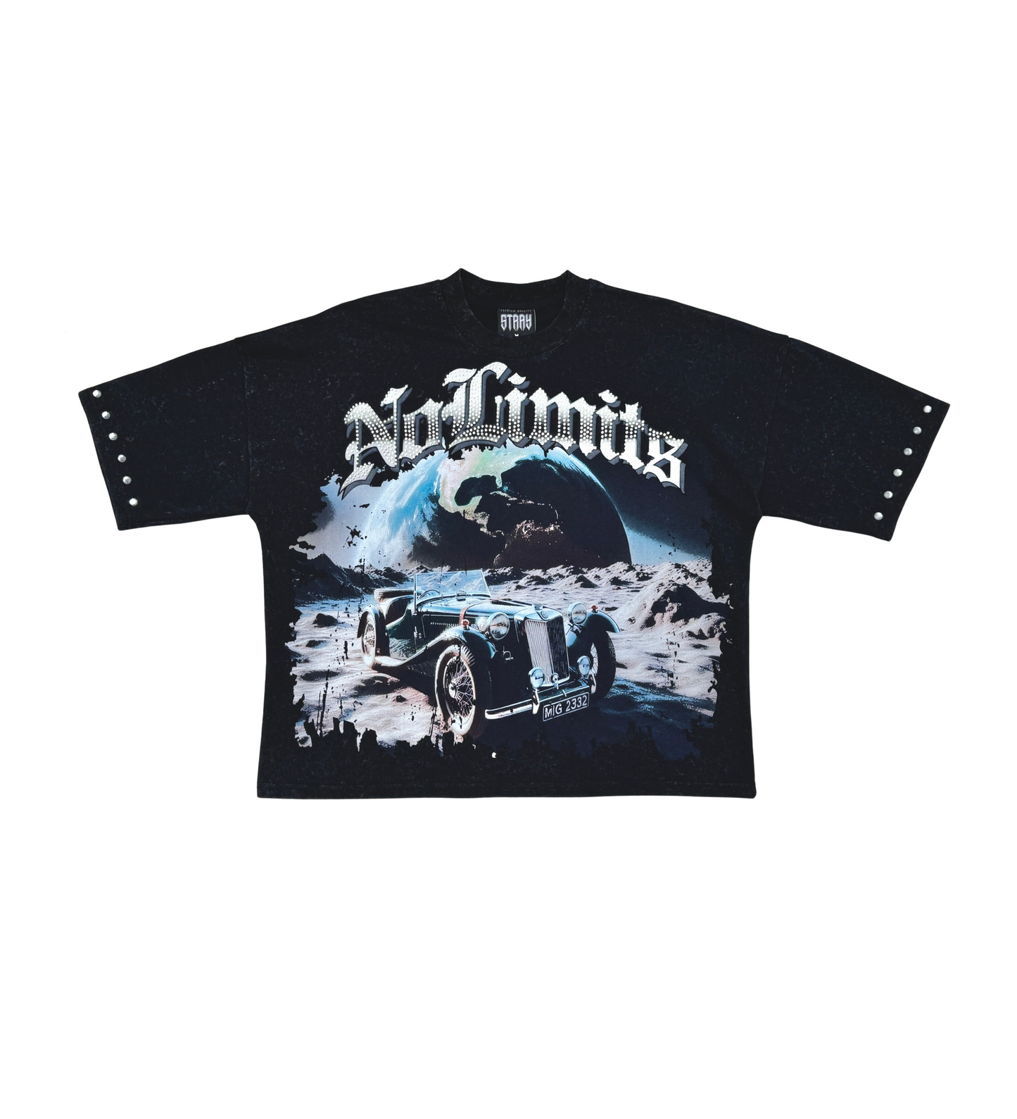 Stray no limits wide & crop fit tee