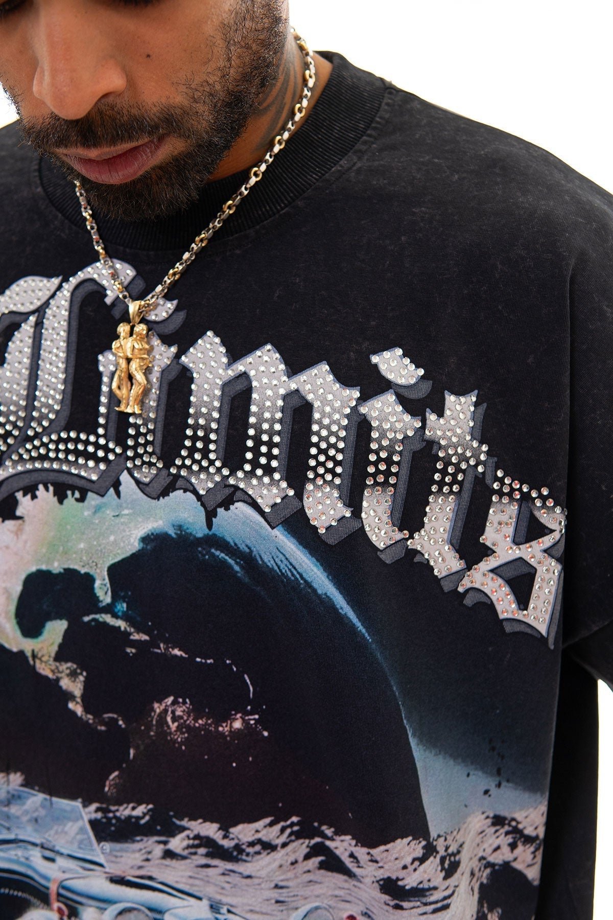 Stray no limits wide & crop fit tee Black by Stray - 4