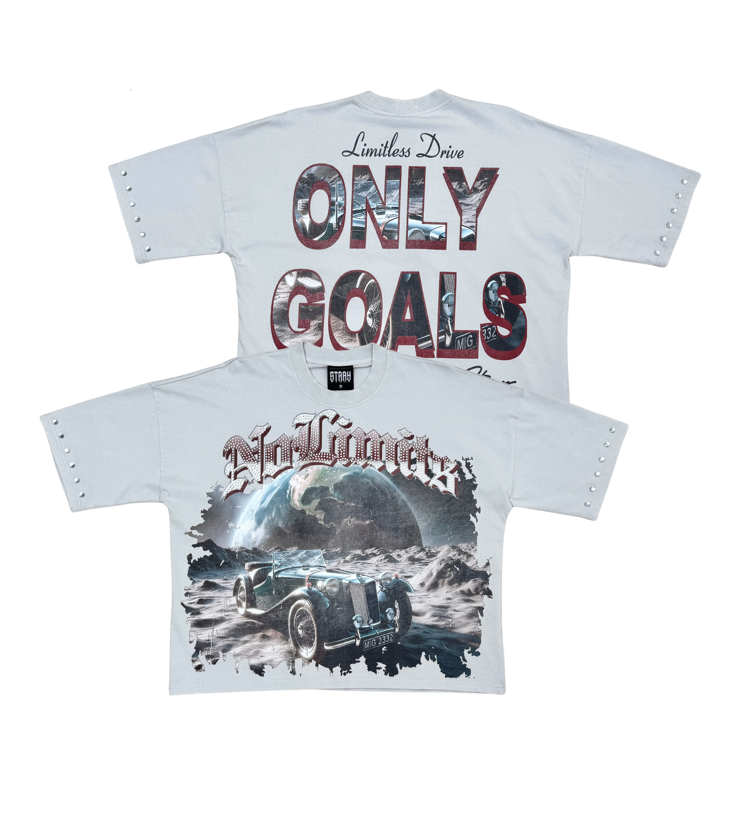 Stray no limits wide & crop fit tee