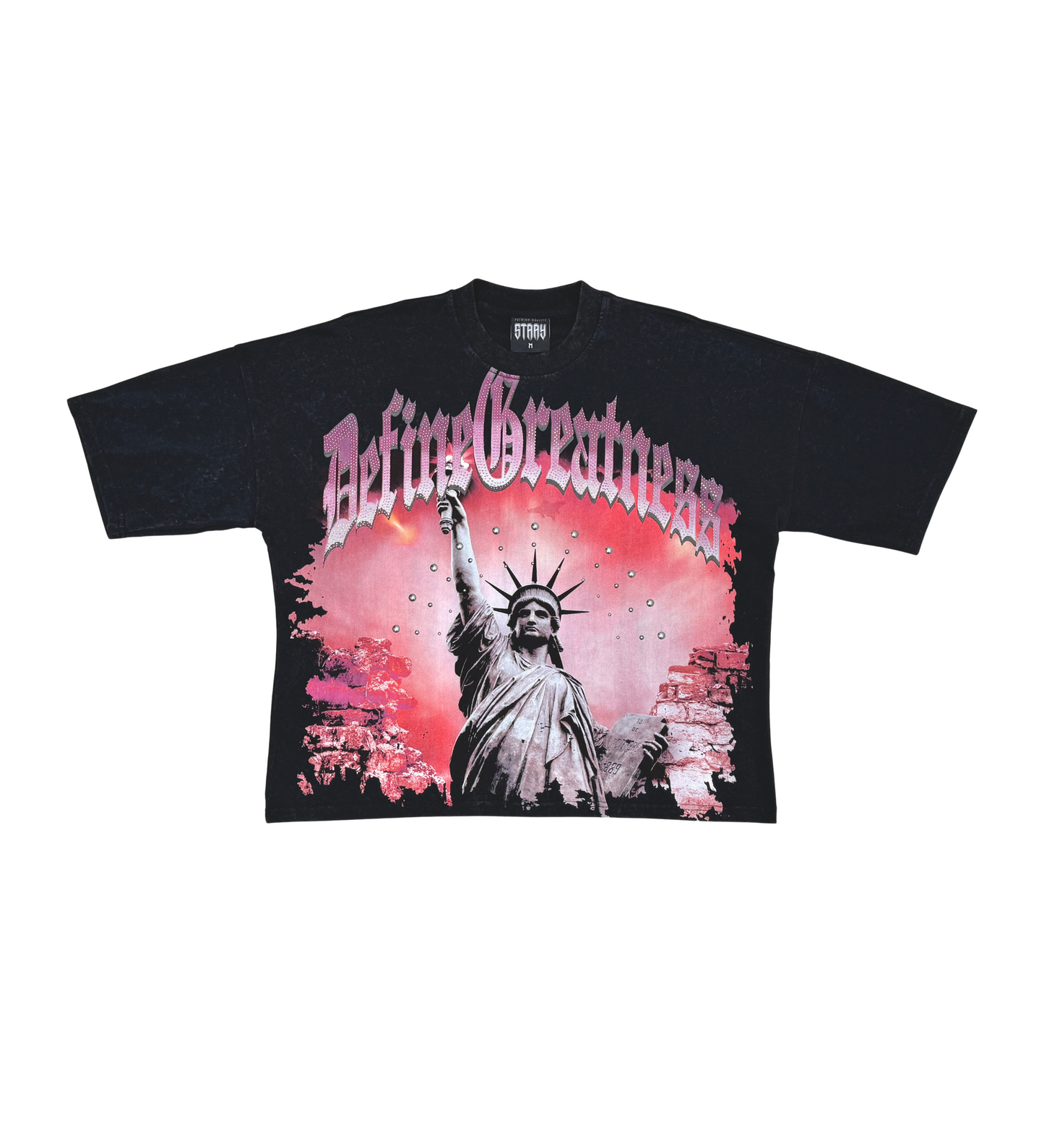 Stray define greatness wide & crop fit tee