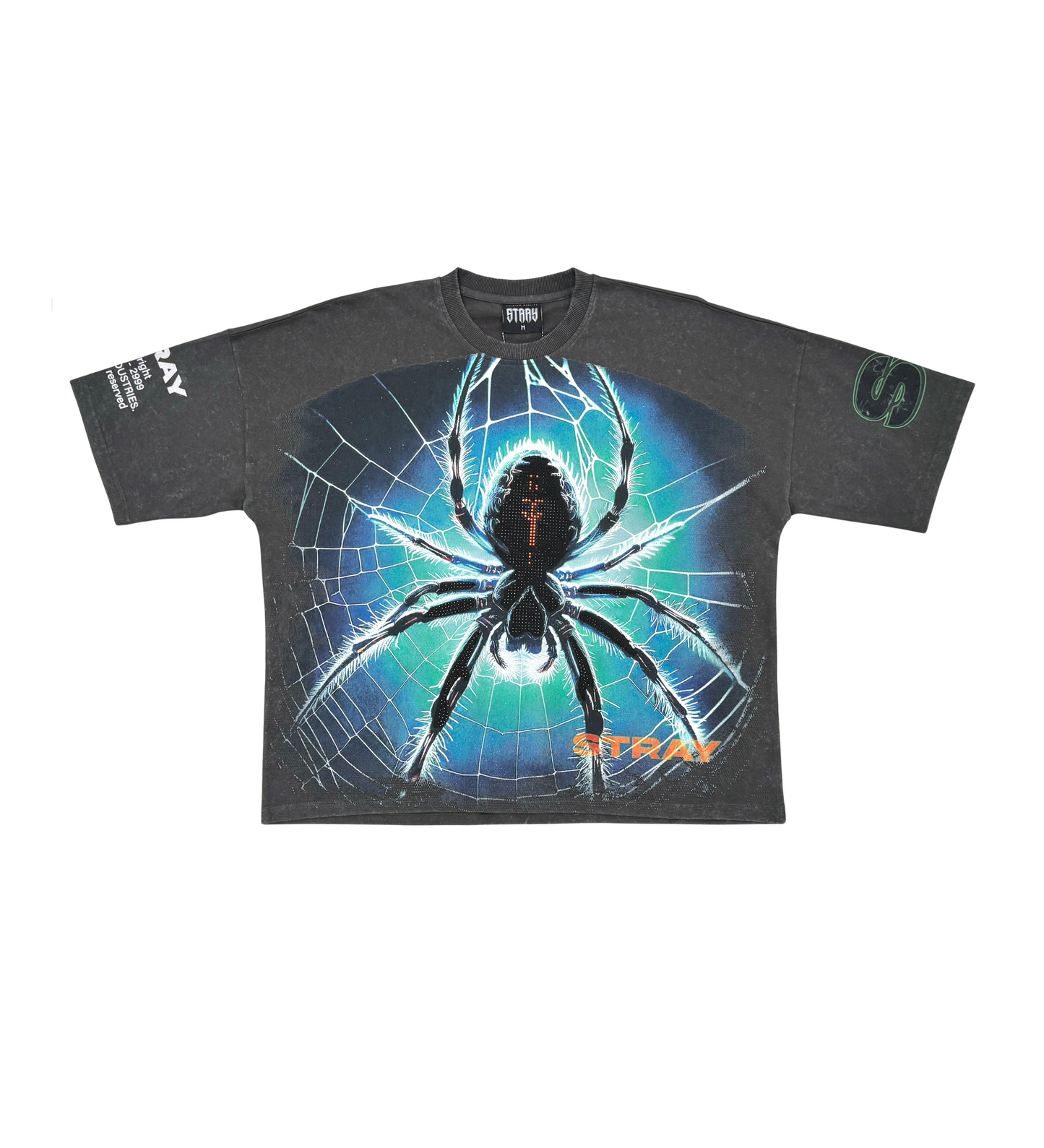 Stray spider wide & crop fit tee