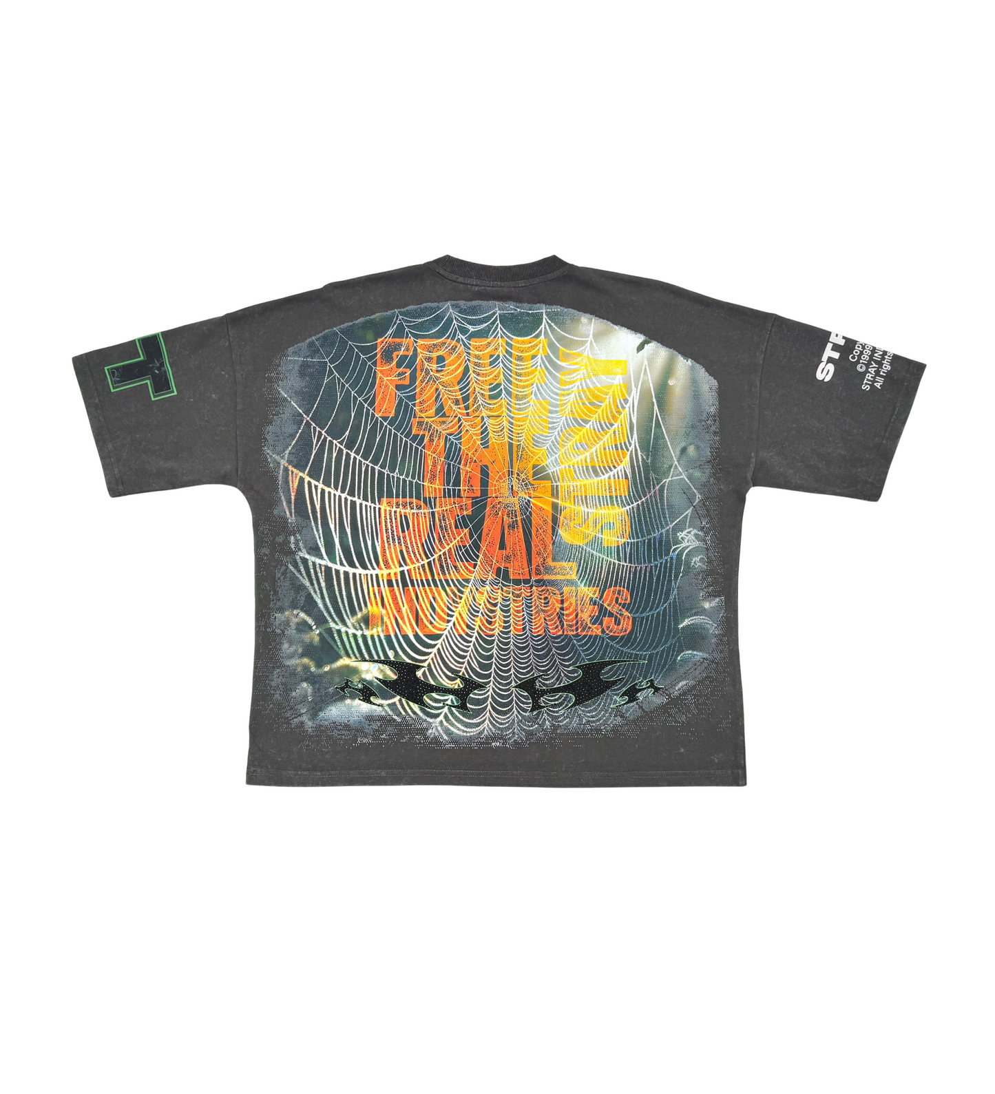 Stray spider wide & crop fit tee
