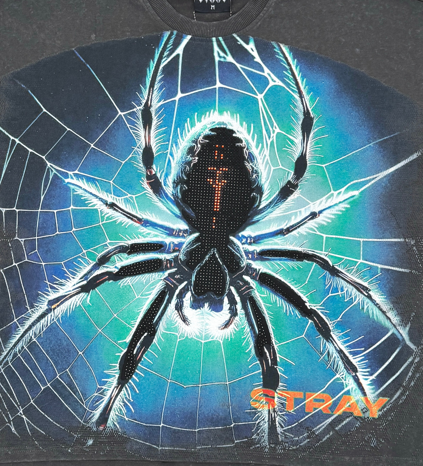 Stray spider wide & crop fit tee