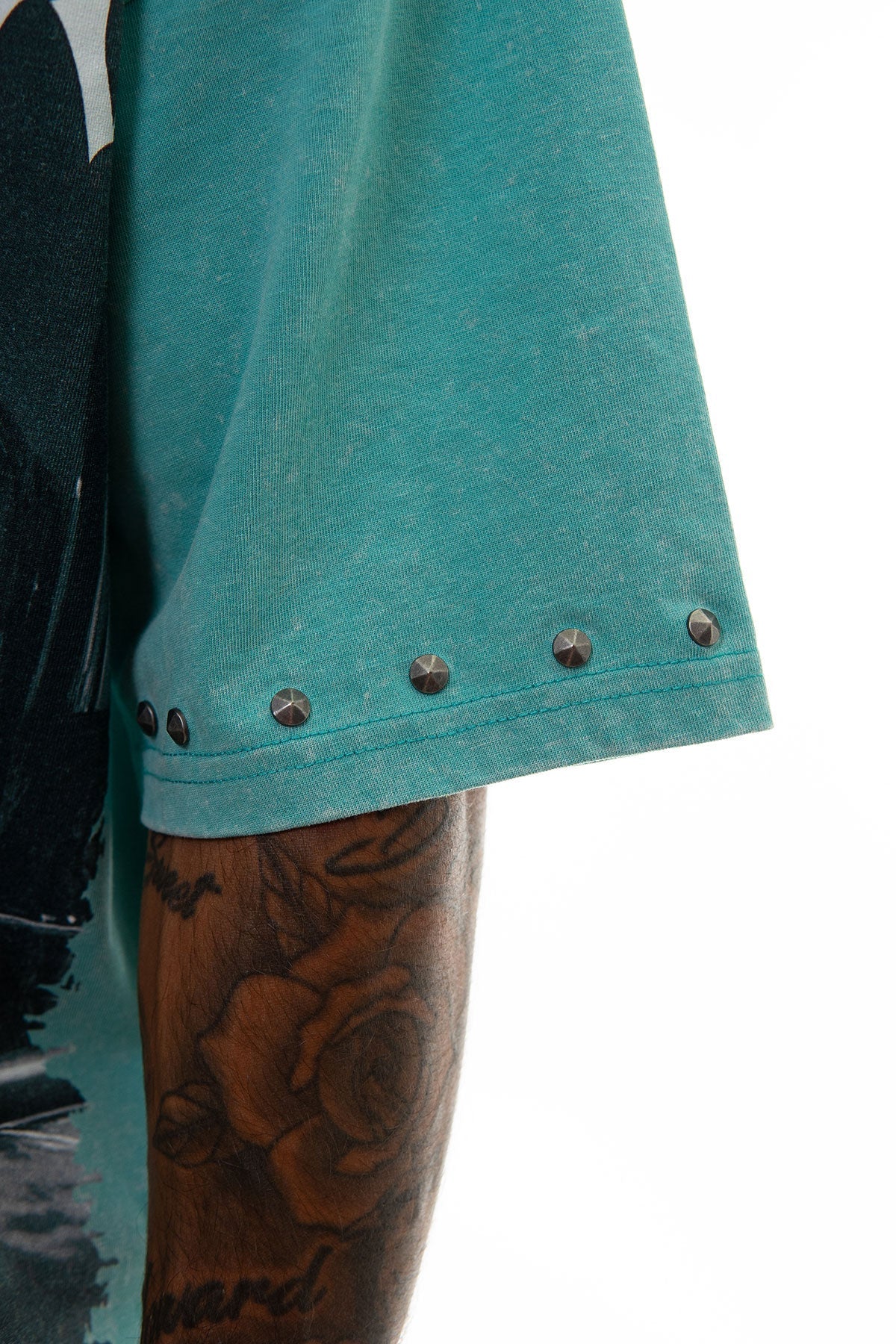 Stray stand ground wide & crop fit tee Teal by Stray - 5