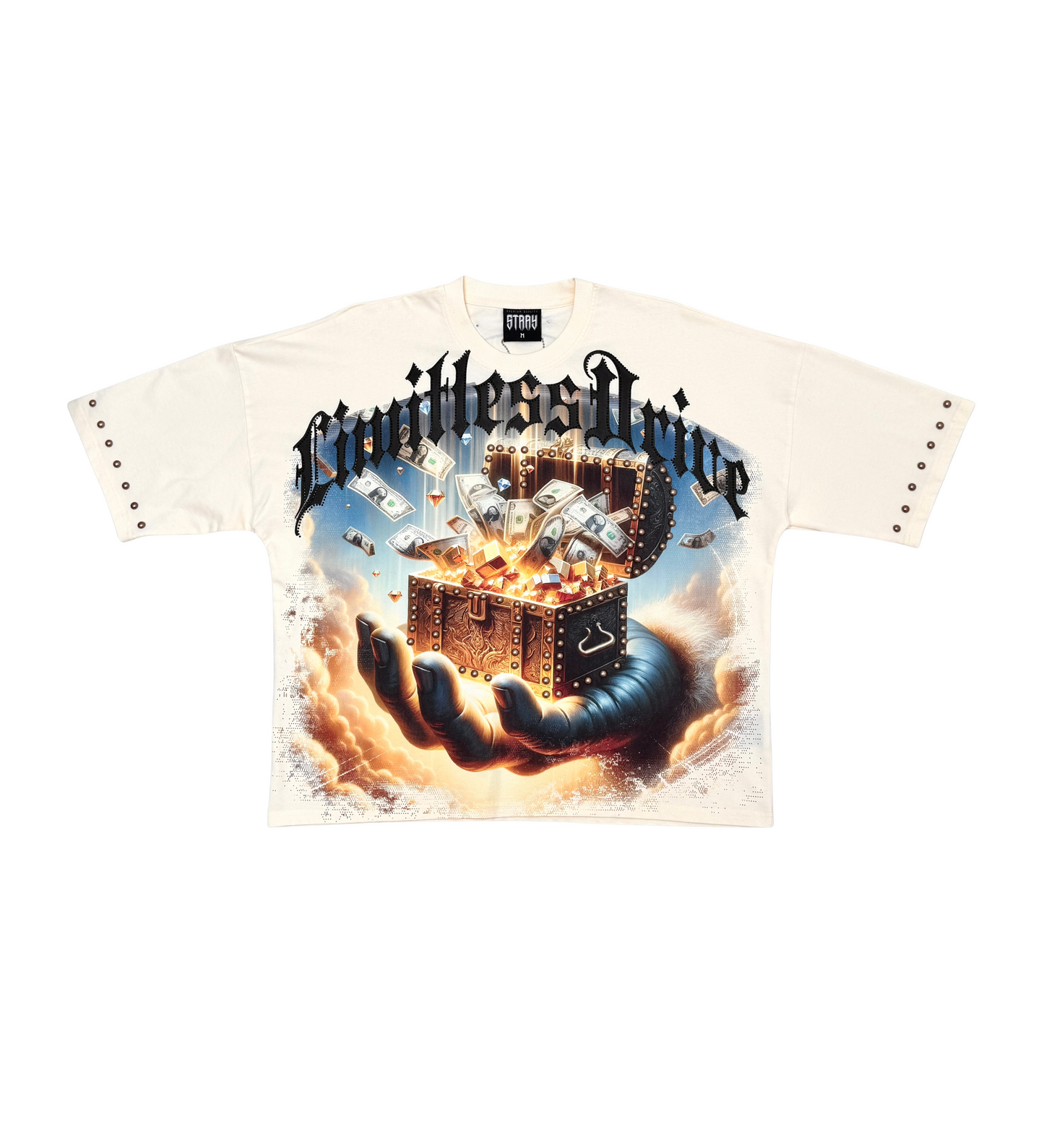 Stray treasure chest wide & crop fit tee