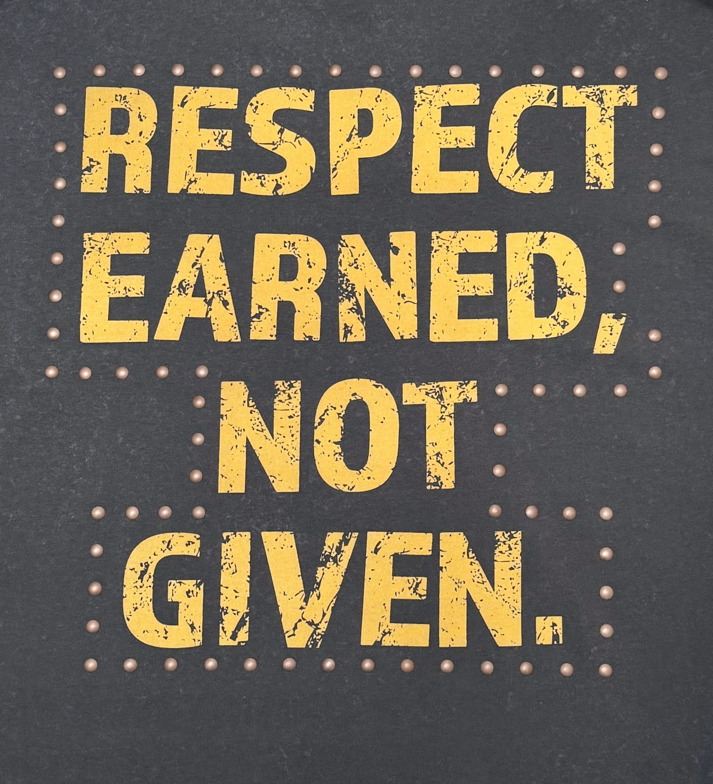 Stray respect earned wide & crop fit tee