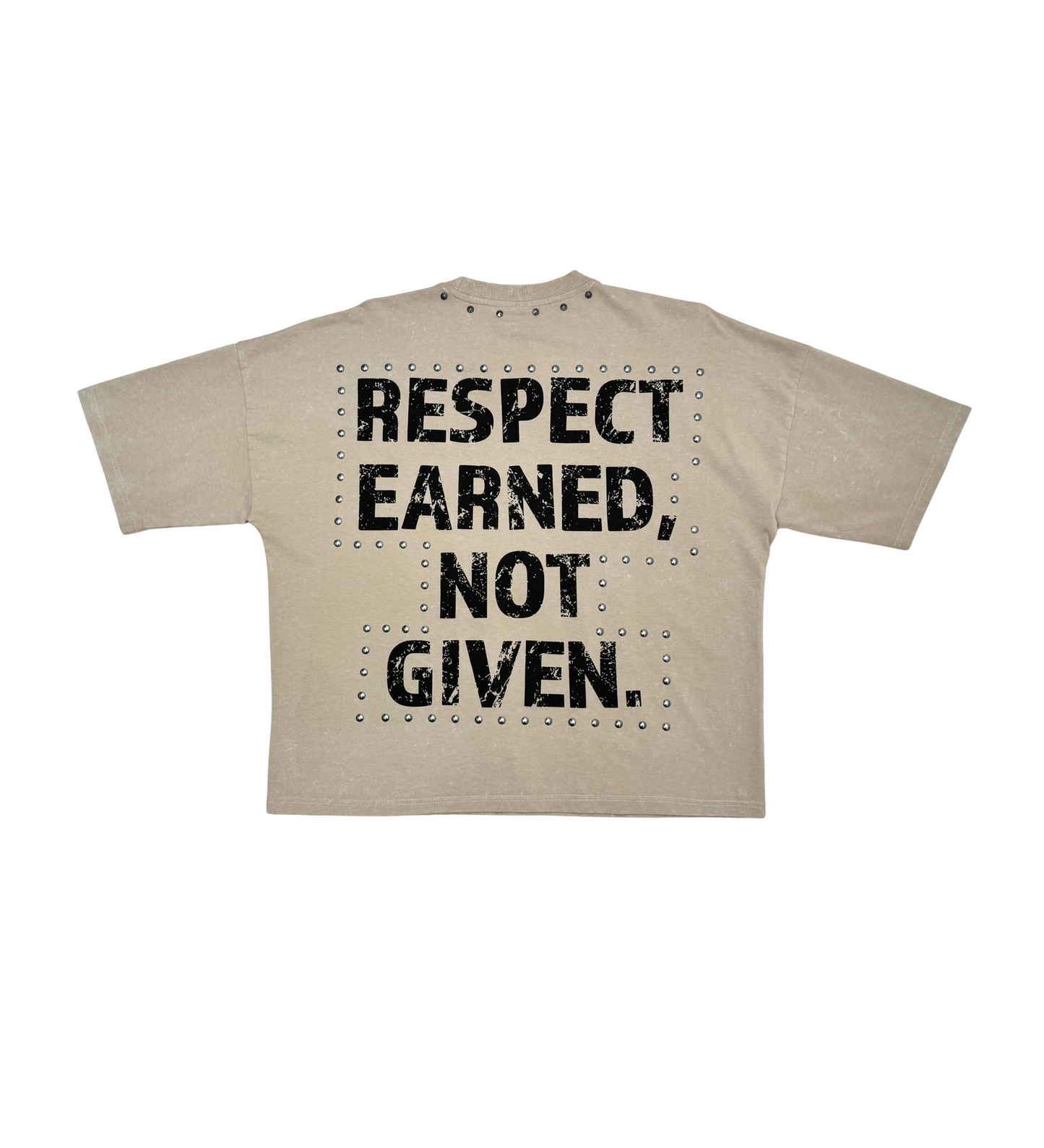 Stray respect earned wide & crop fit tee