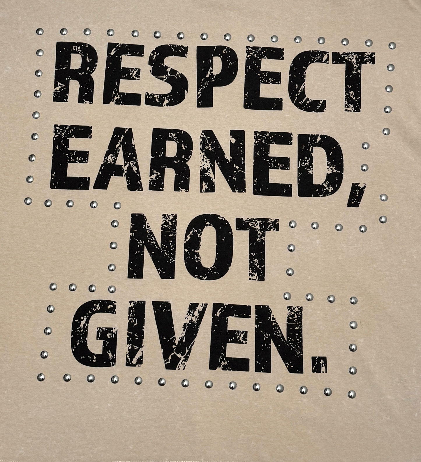Stray respect earned wide & crop fit tee