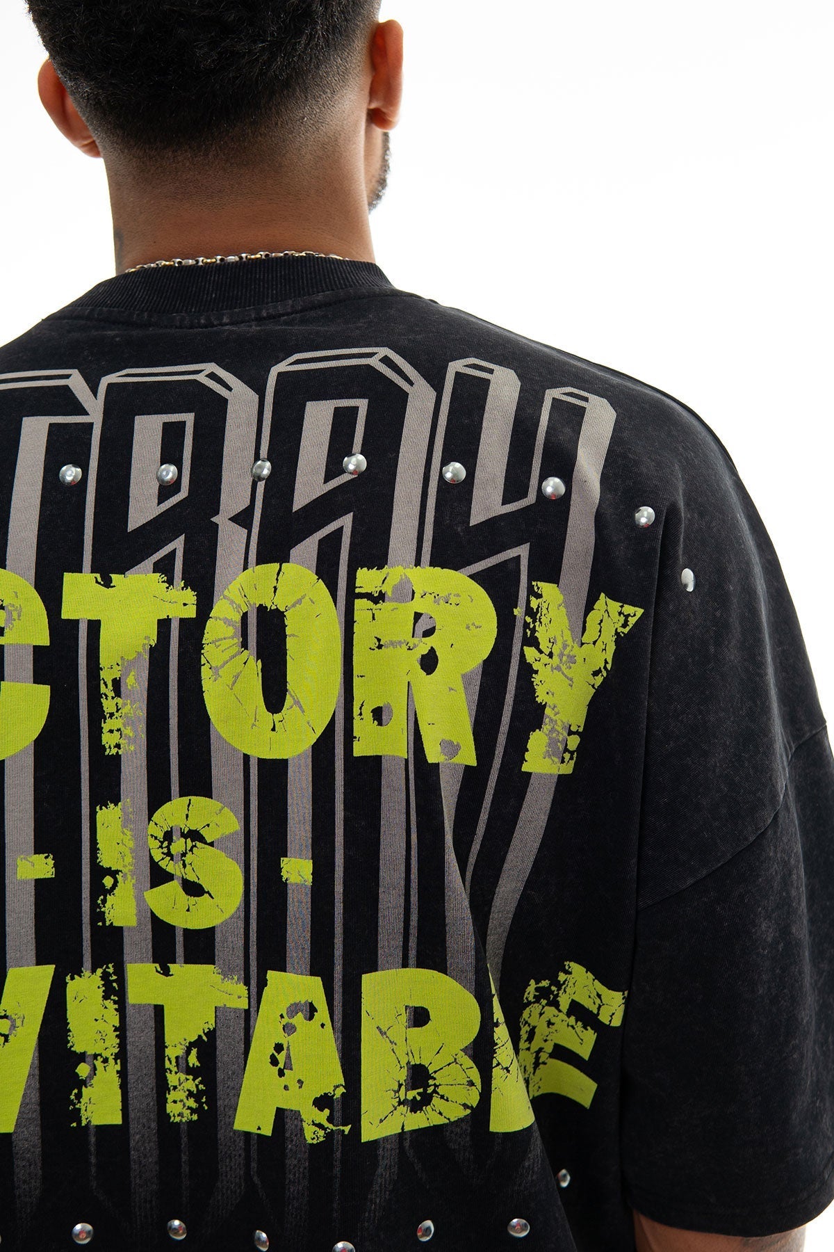 Stray claim victory wide & crop fit tee Black by Stray - 4