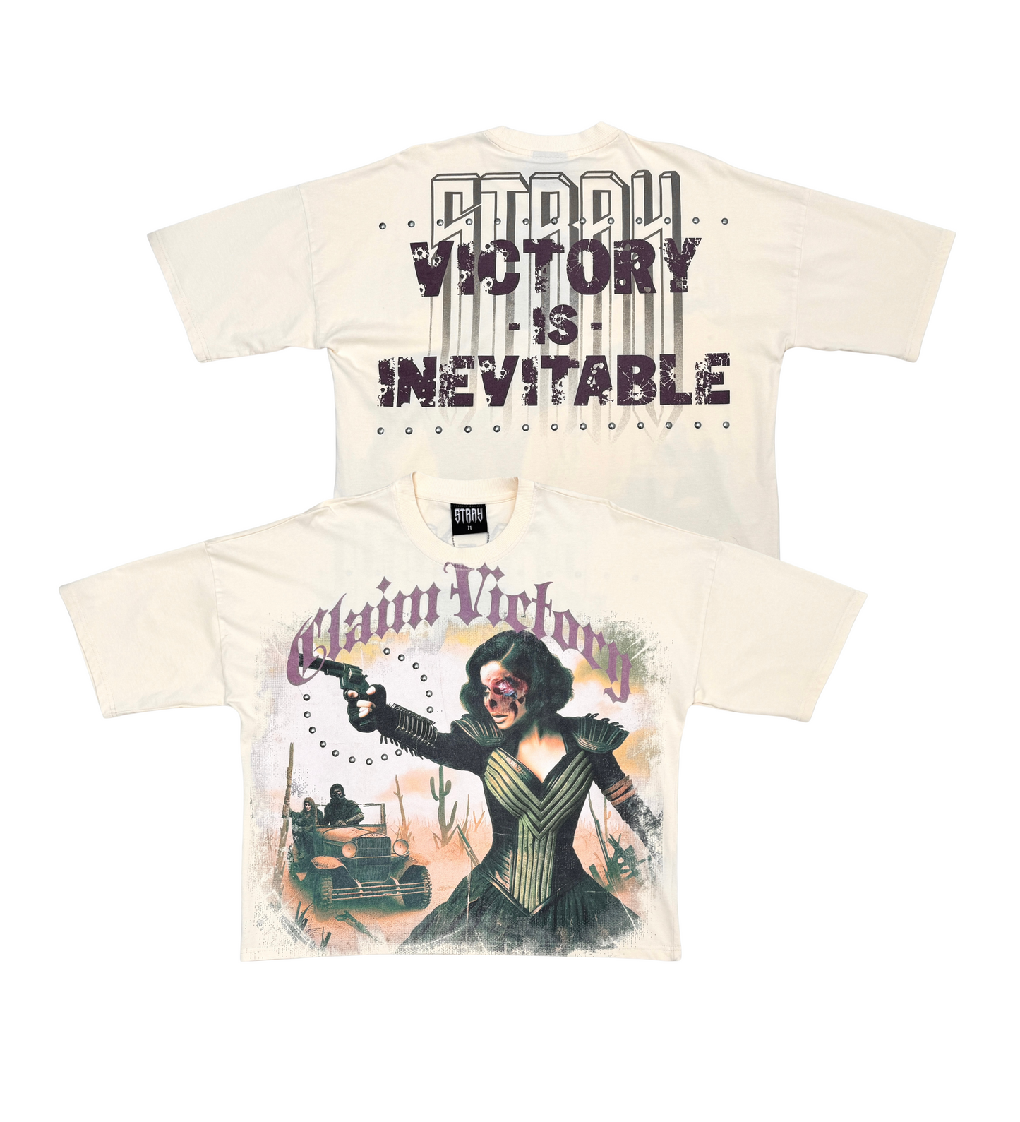 Stray claim victory wide & crop fit tee
